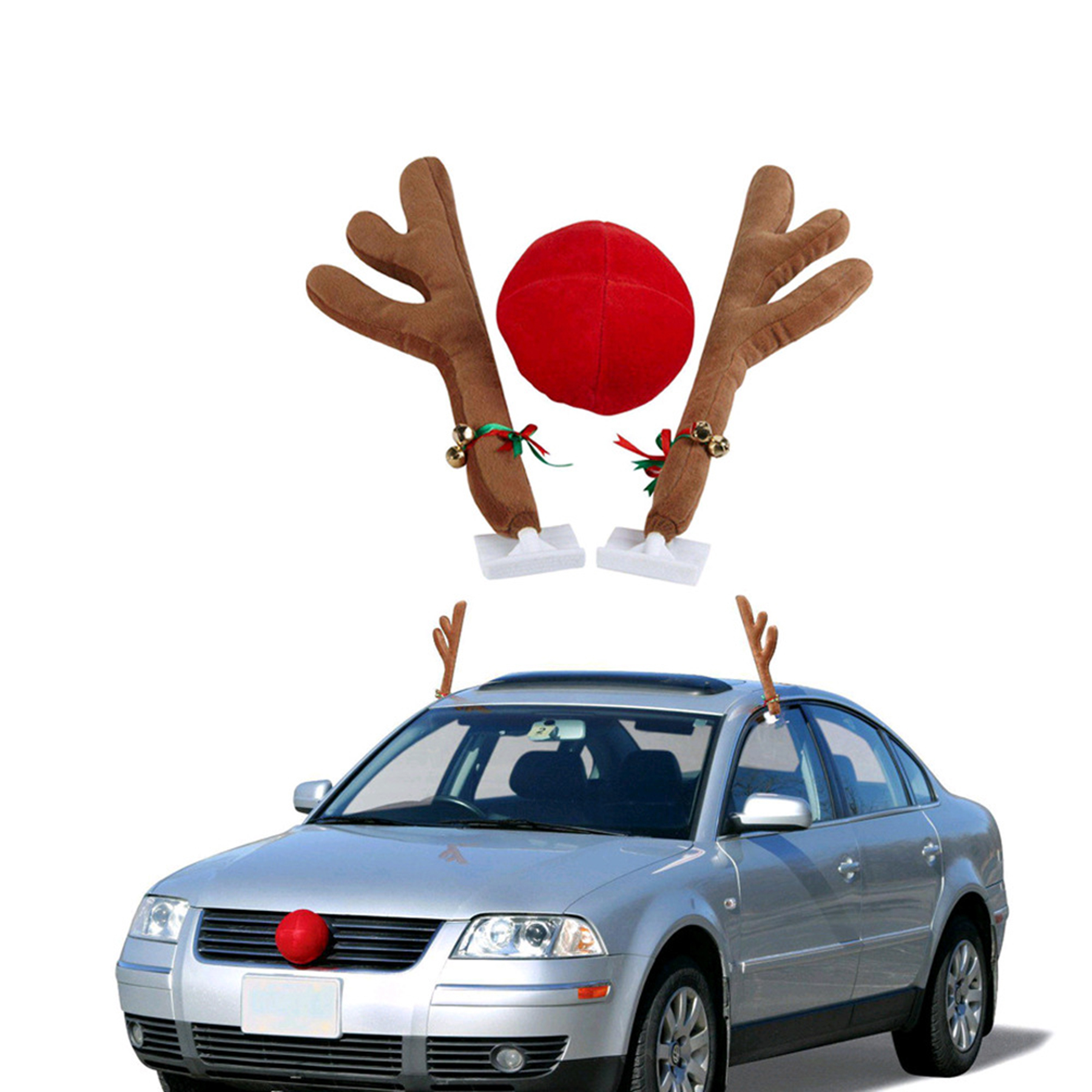 Car Decorative Reindeer Antlers & Nose 2