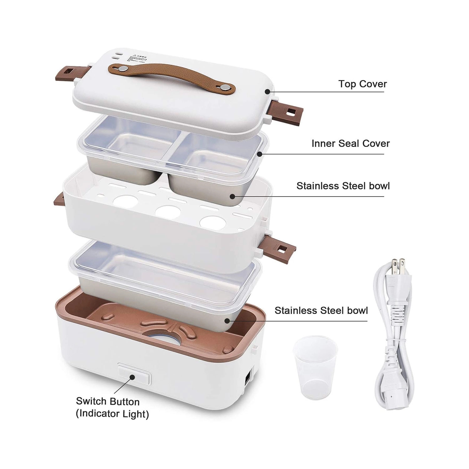 Double Layer Insulated Bento Box Portable-A 3