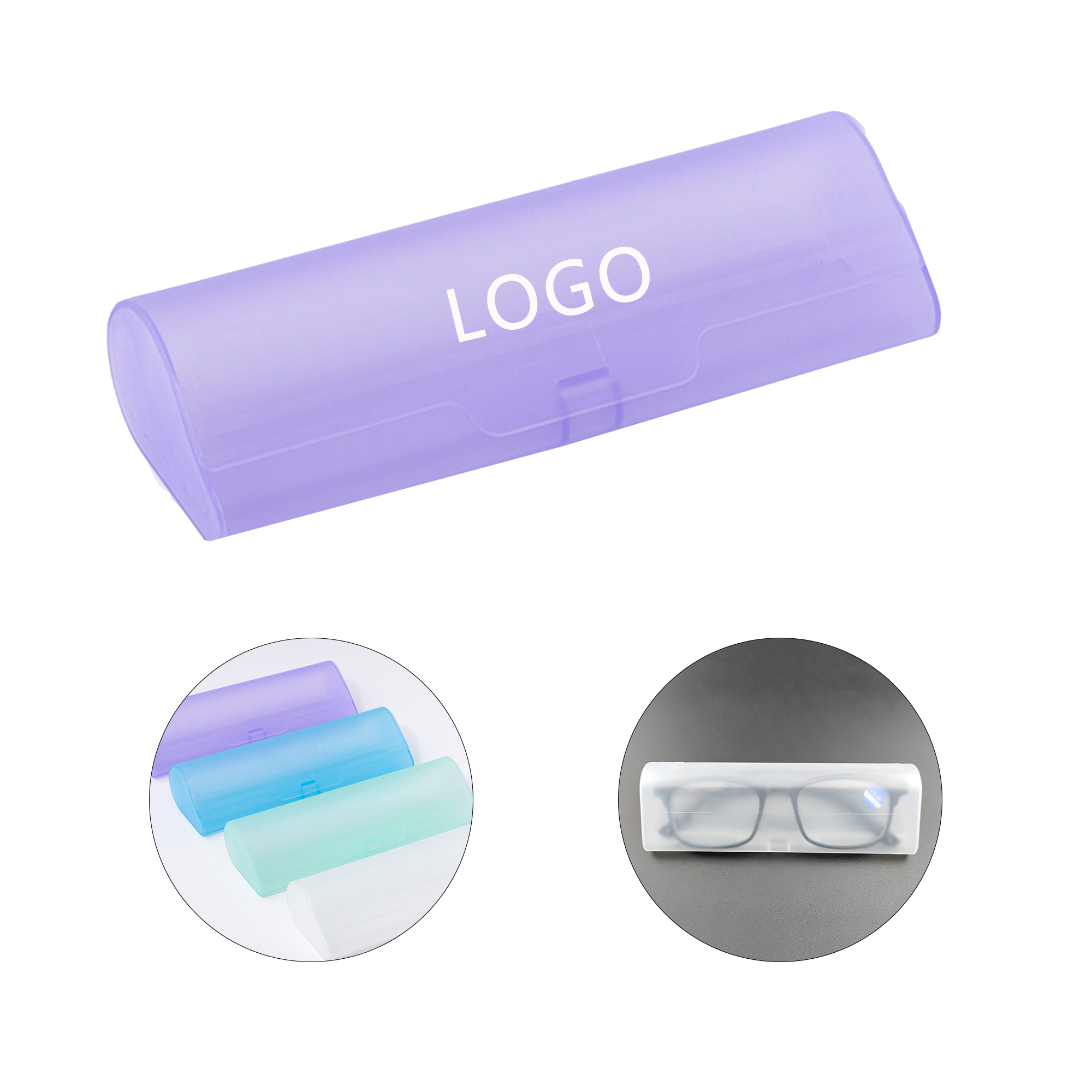 Plastic Reading Glasses Box Lightweight Travel Case 3