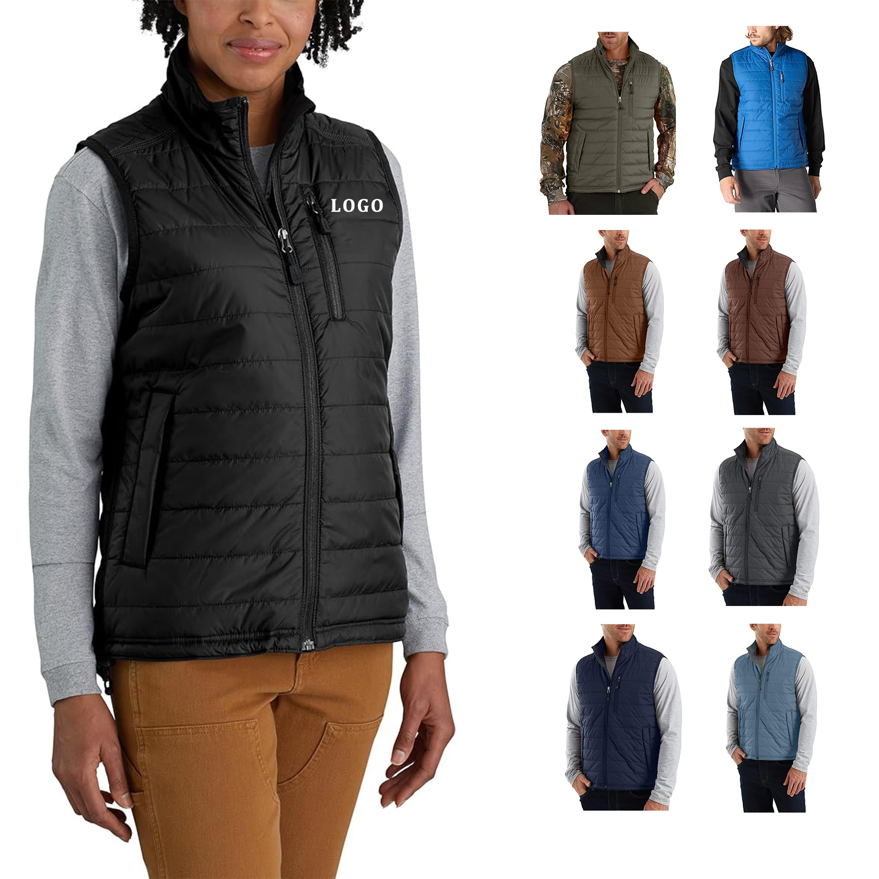 Relaxed Fit Lightweight Insulated Vest 8