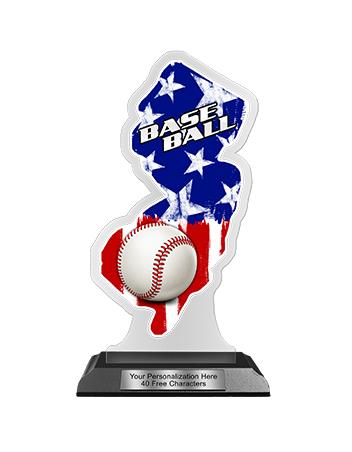 State Acrylic Trophy: 6" New Jersey Shape (Event t 1