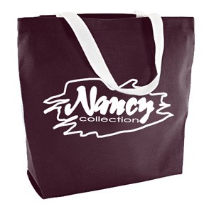 Colored Canvas Tote w/Gusset (13"x14"x3") 5