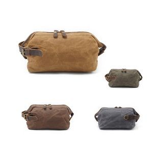Waxed Canvas Toiletry Bag 3