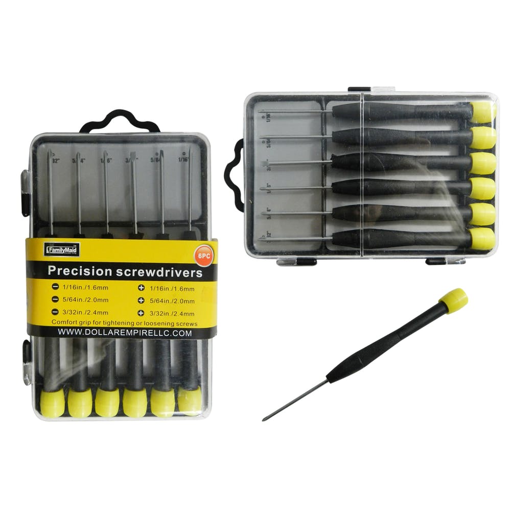 Precision Screwdriver Sets - Metal & Plastic 6 Pack 2