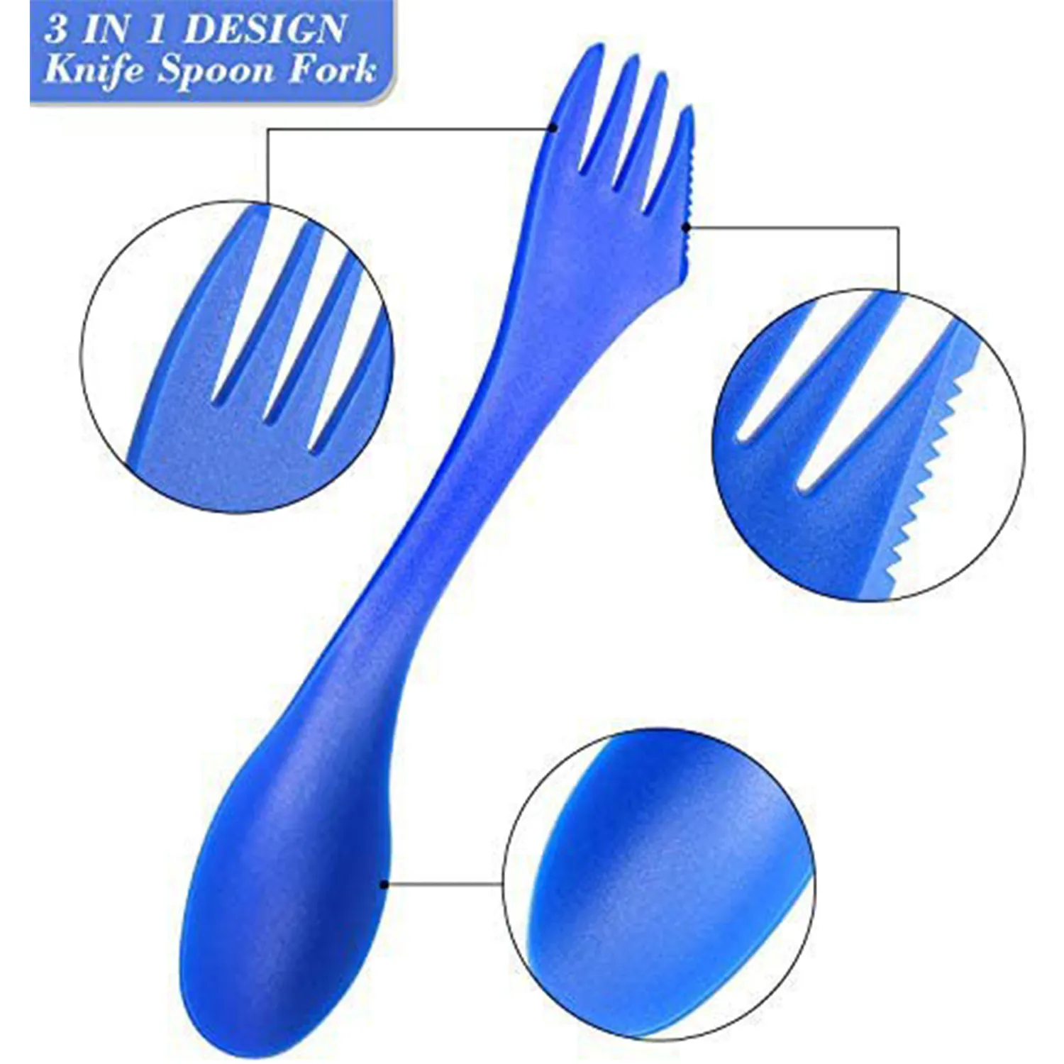 3-In-1 Multi-Functional Spork For Outdoor And Home Use 4