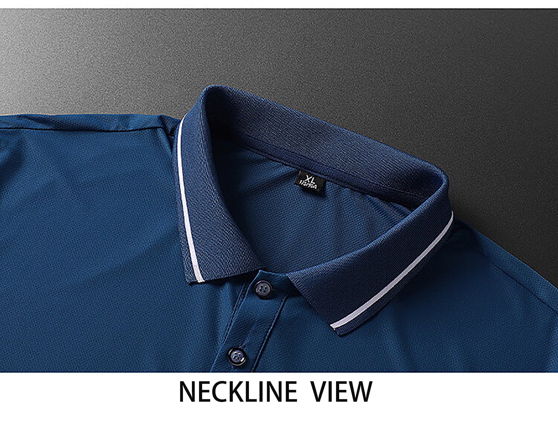 Men's Short Sleeve Golf Shirt with 3 Buttons on Tops 6
