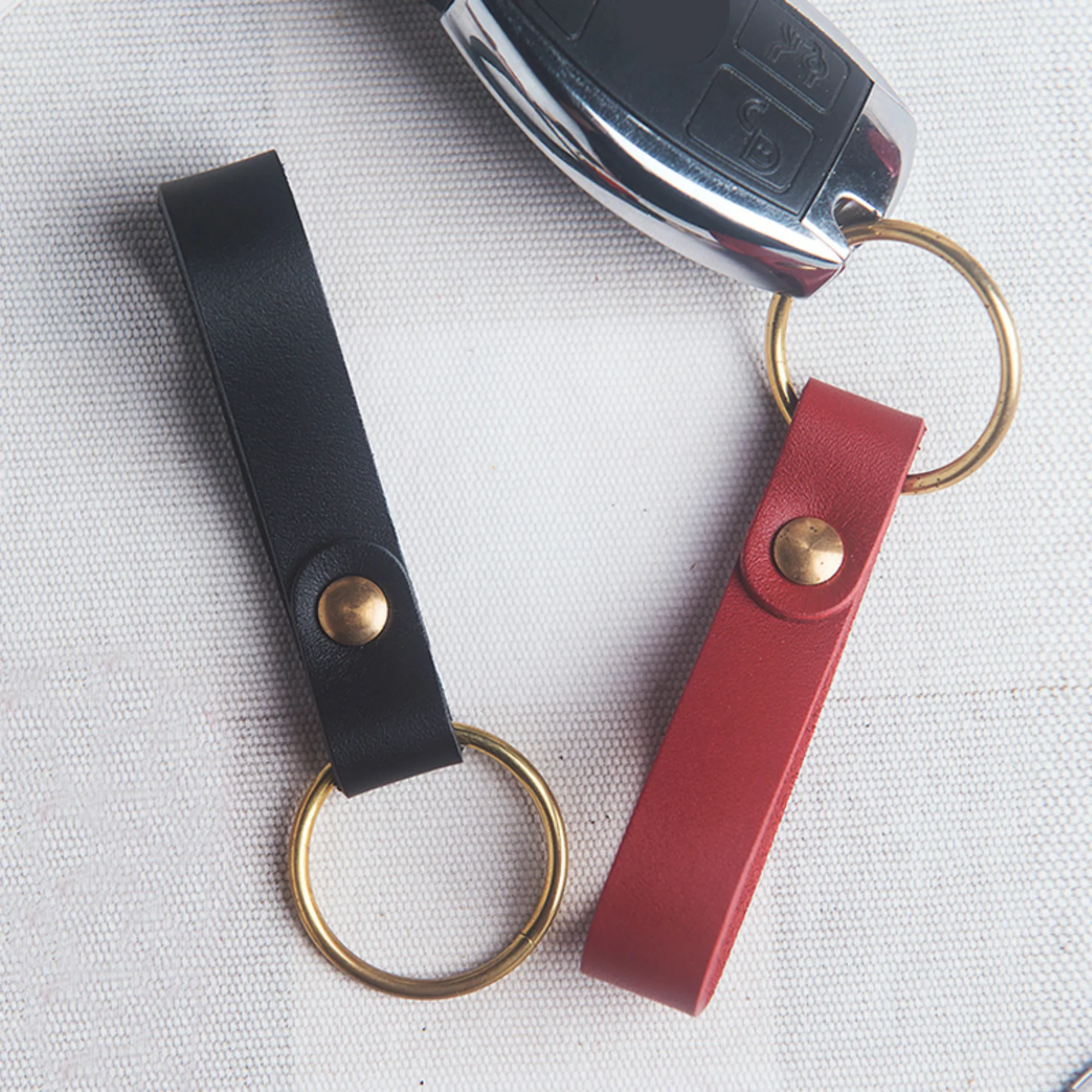 Leather keychain 1