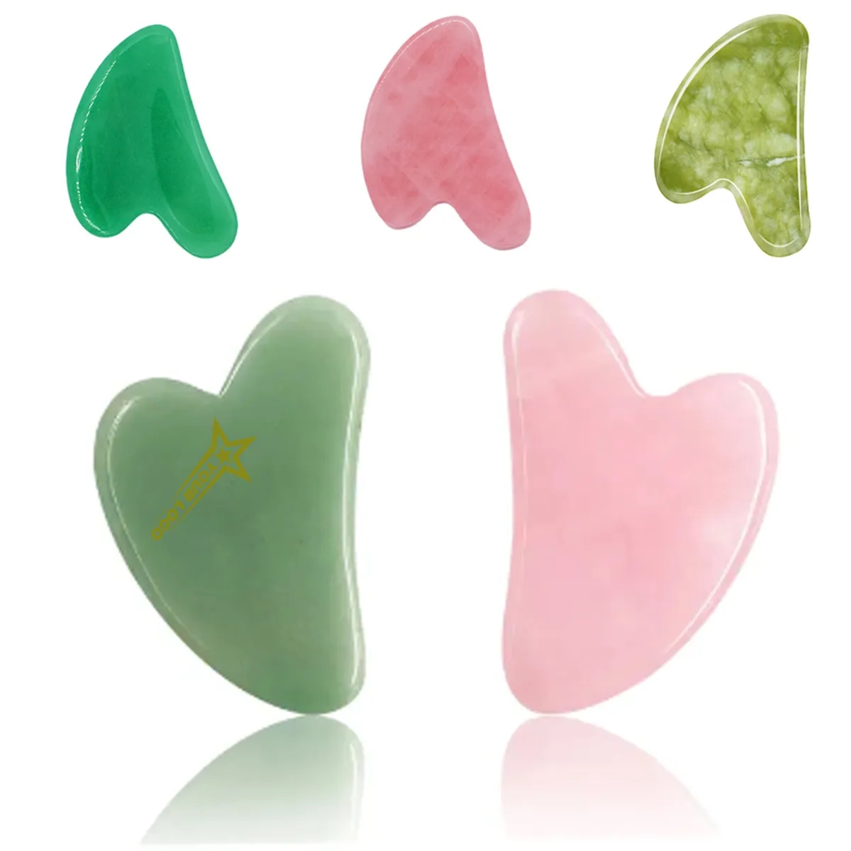 Gua Sha Therapy Massage Tool Natural Jade 3