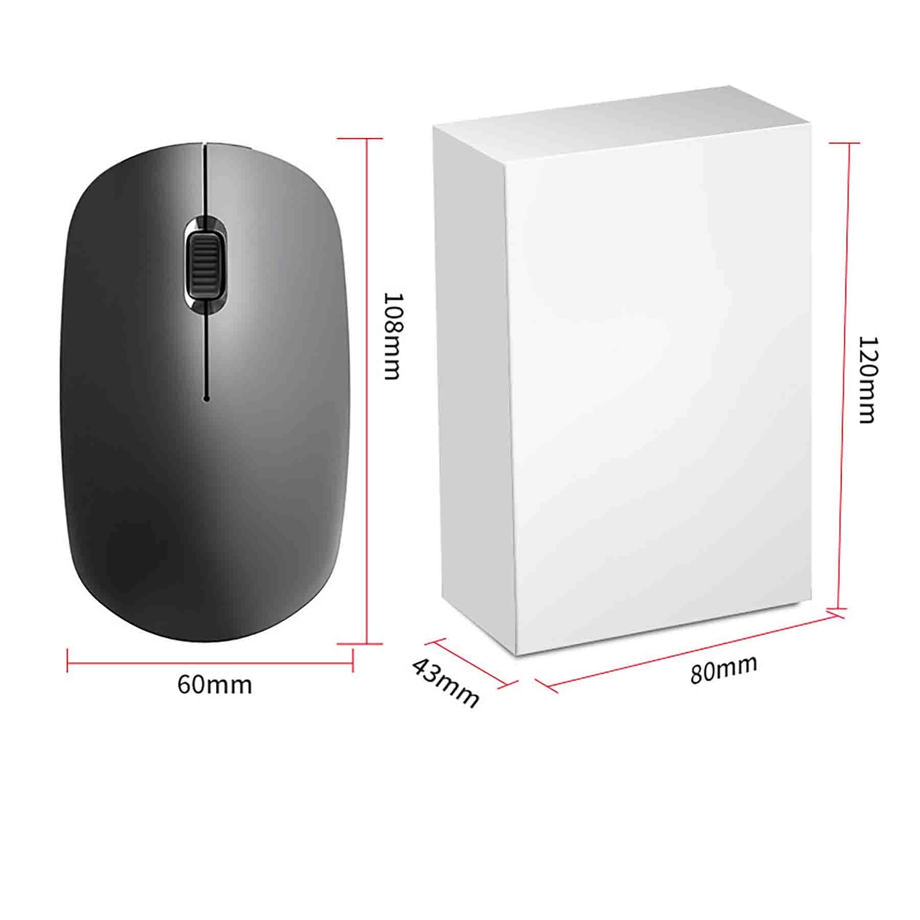 Portable Computer Wireless Mouse With Usb Receiver 8