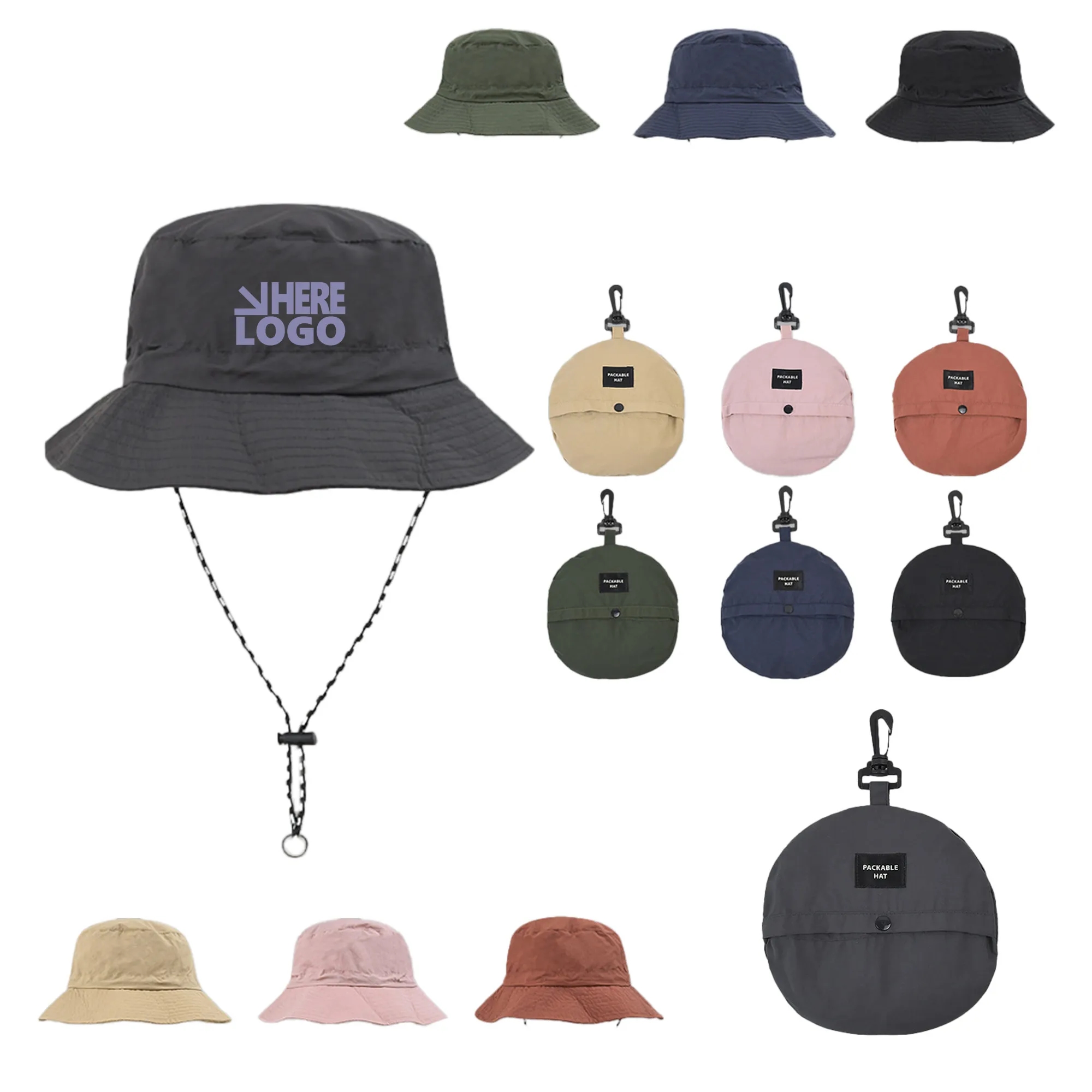 Foldable Waterproof Bucket Hat Sun Cap 8