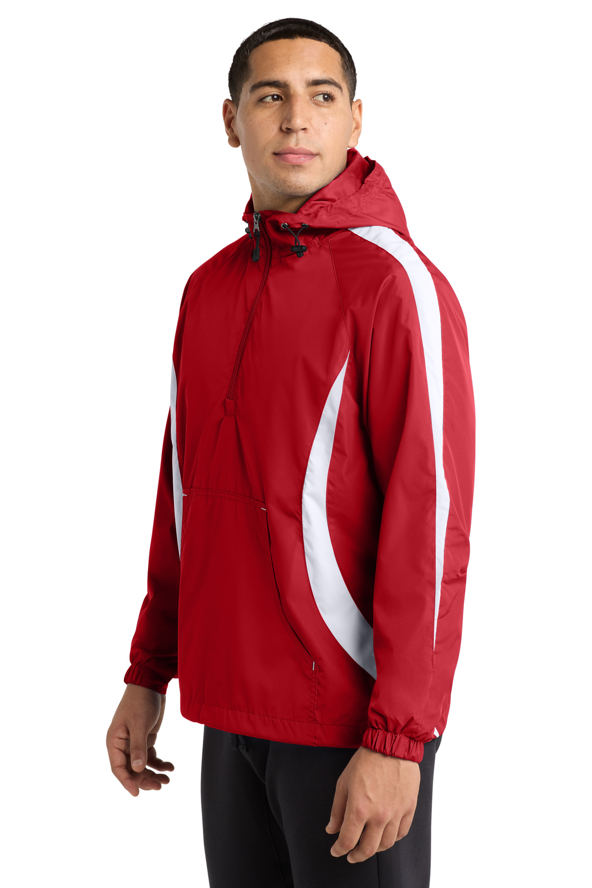 Sport-Tek Colorblock Raglan Anorak. JST63 19