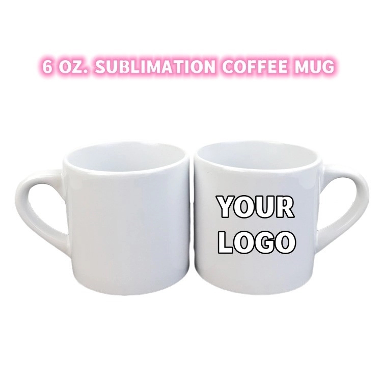 Full Color Sublimated 6 Oz. Ceramic Coffee Cup 2