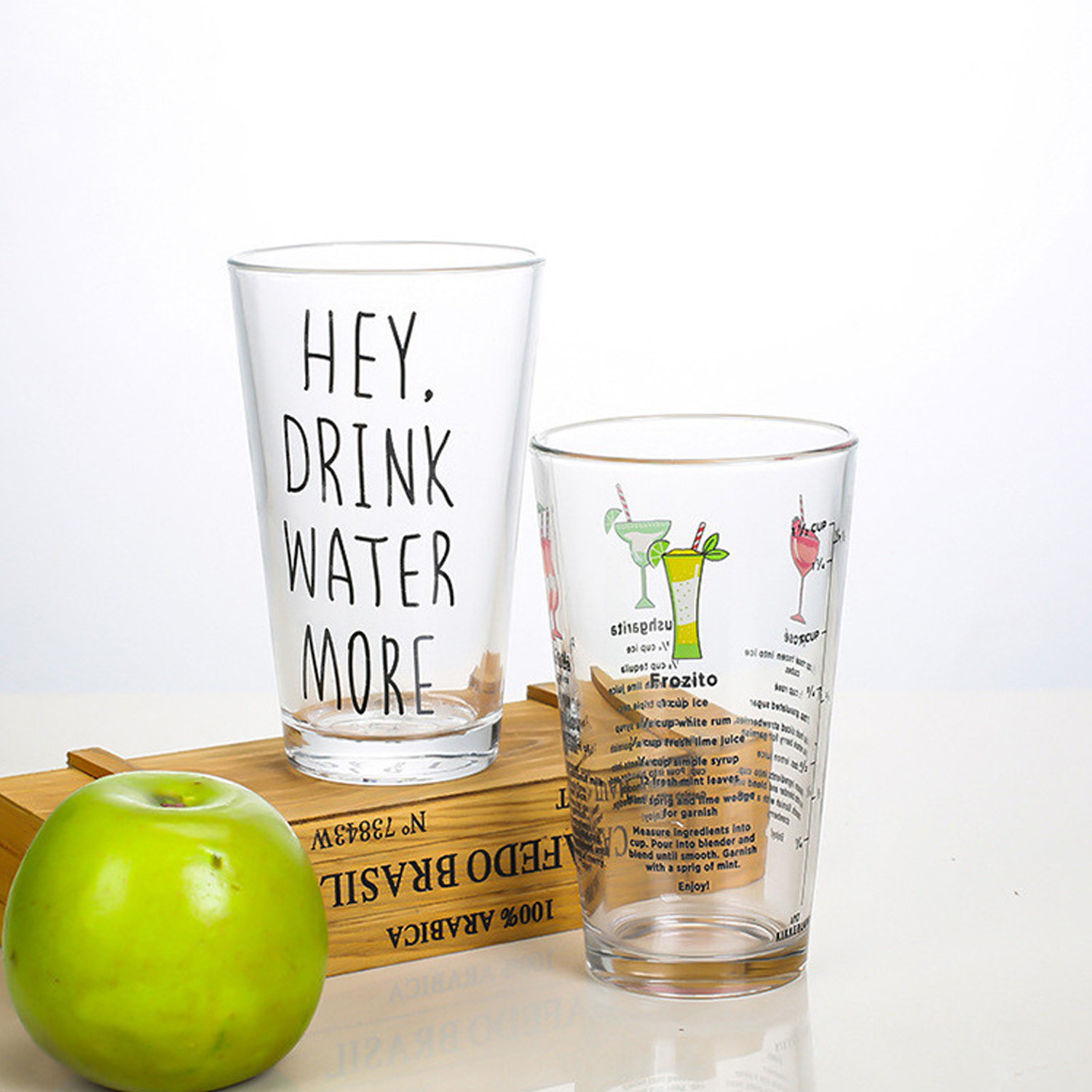 16oz Fully Customizable Glass Cup 5