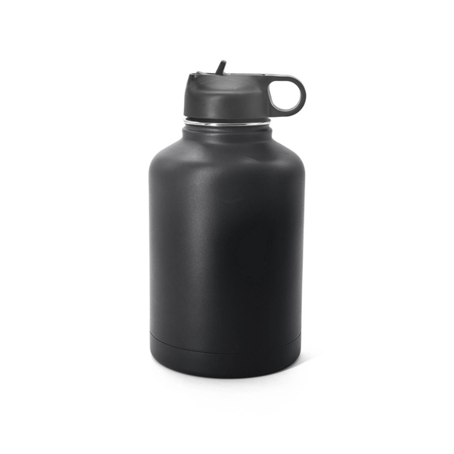64oz Stainless Steel Insulated Bottle w/ Straw Lid, custom water bottle with logo imprint 6