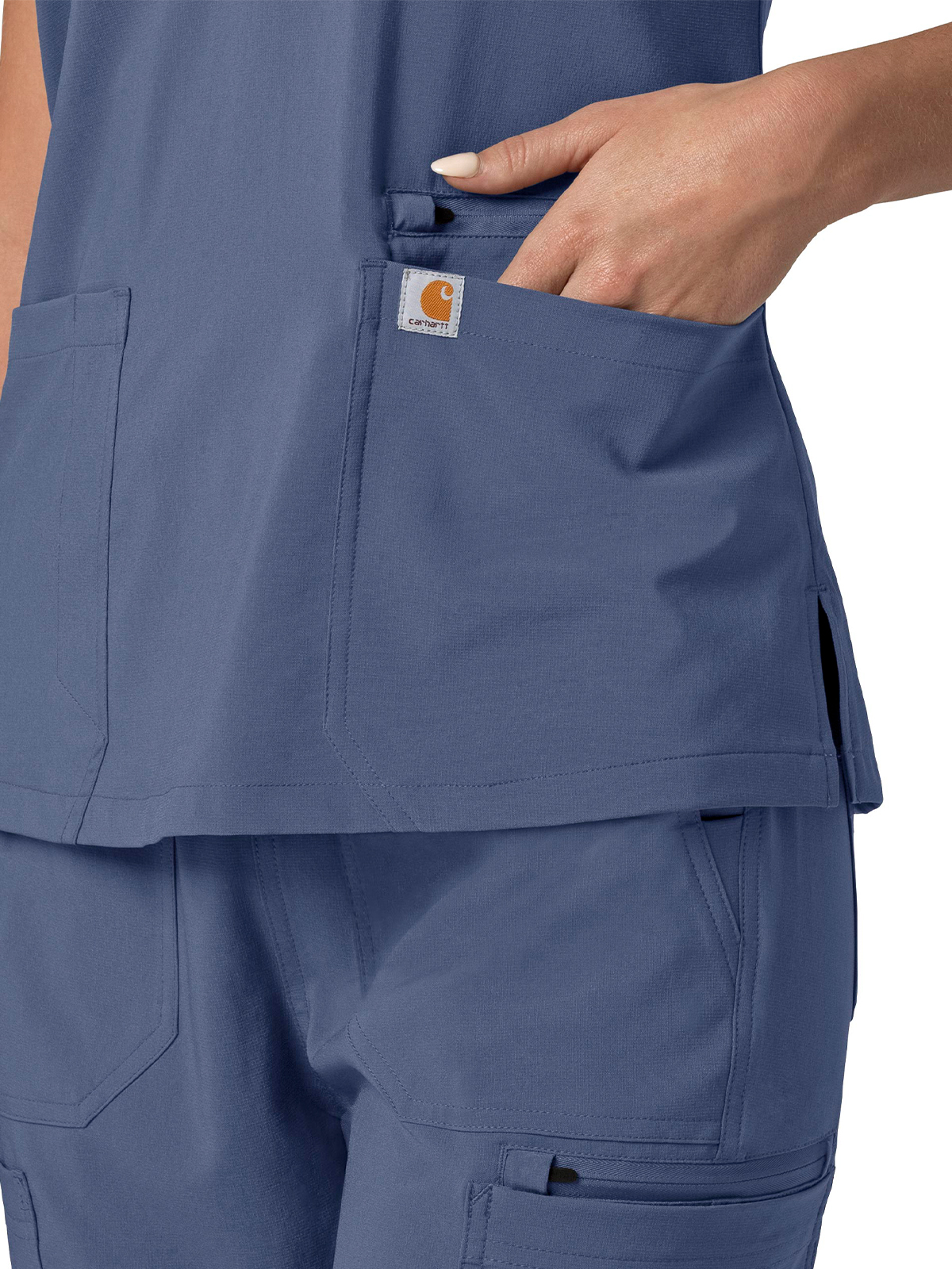 Carhartt Scrubs - Force Cross-Flex - Women's Three-Pocket Flex Panel V-Neck Top 75