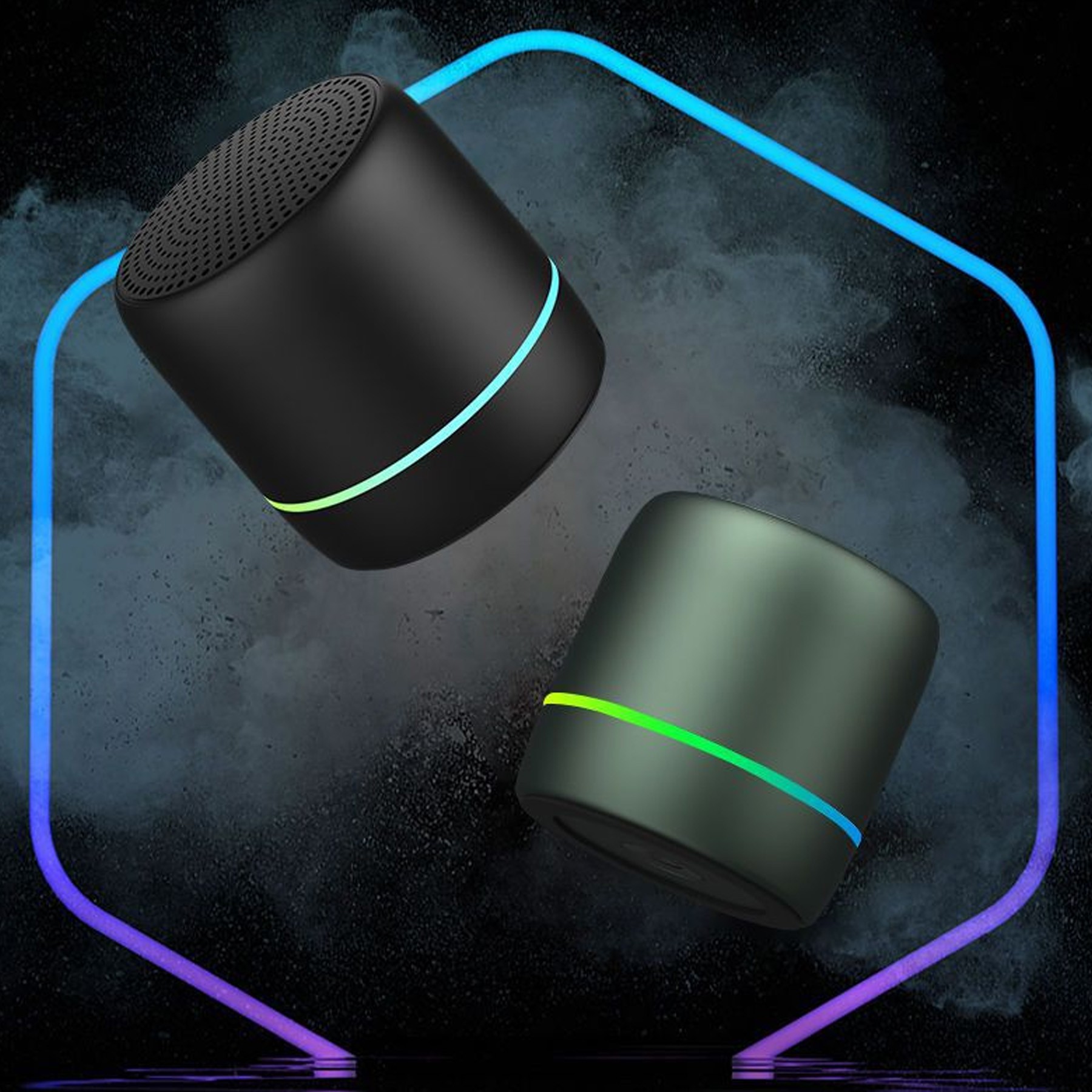 Compact Wireless Mini Bluetooth Speaker With Bass Hd Audio 4