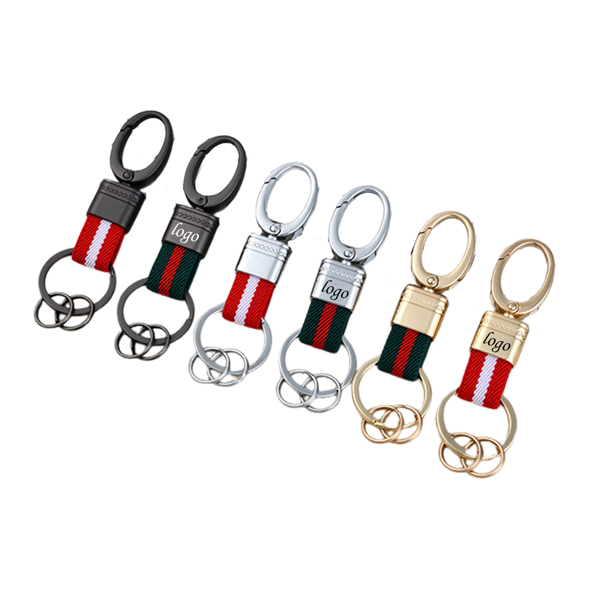 Stretch Webbing Large Head Keyring 3