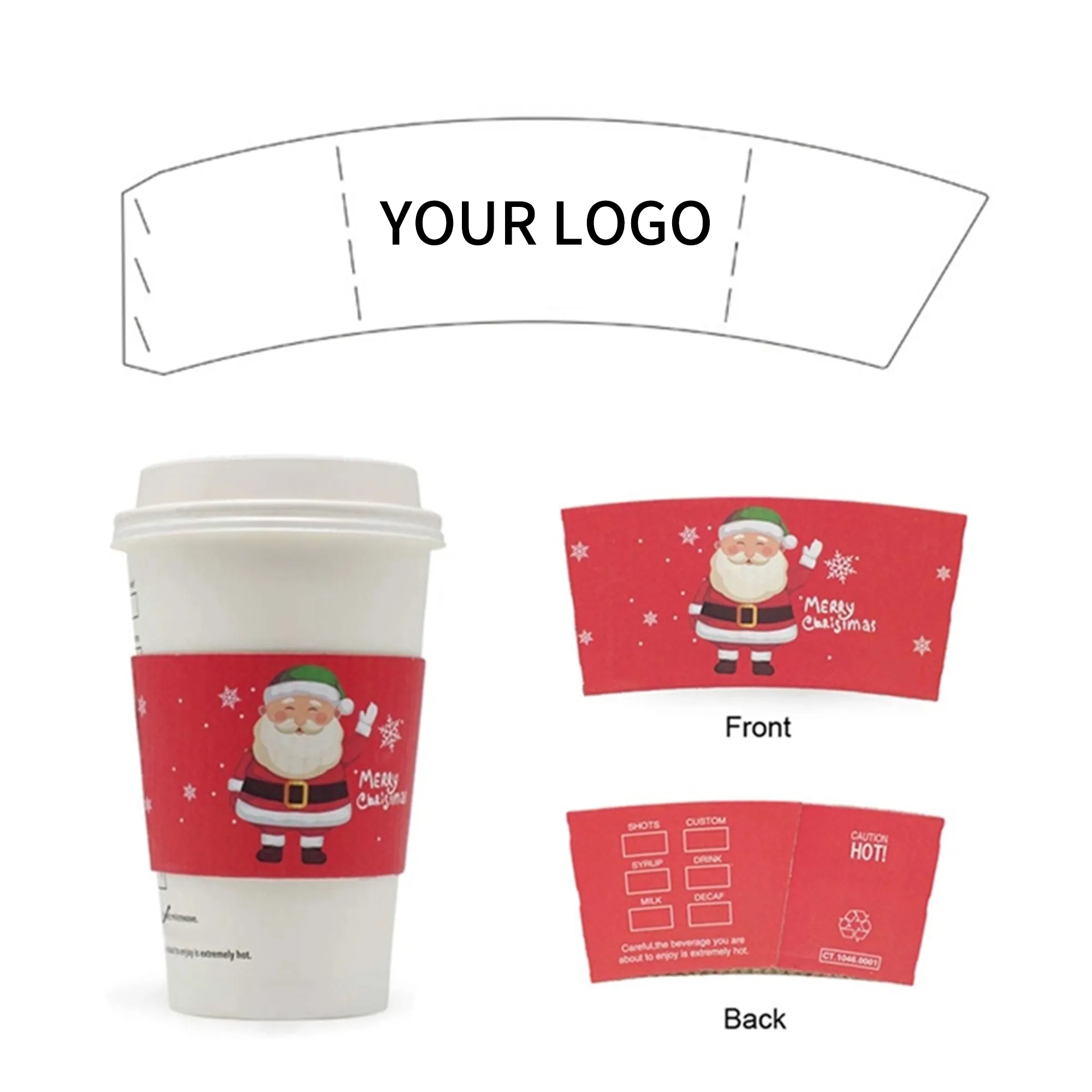 Coffee Cup Sleeve Paper 5.12inch 1