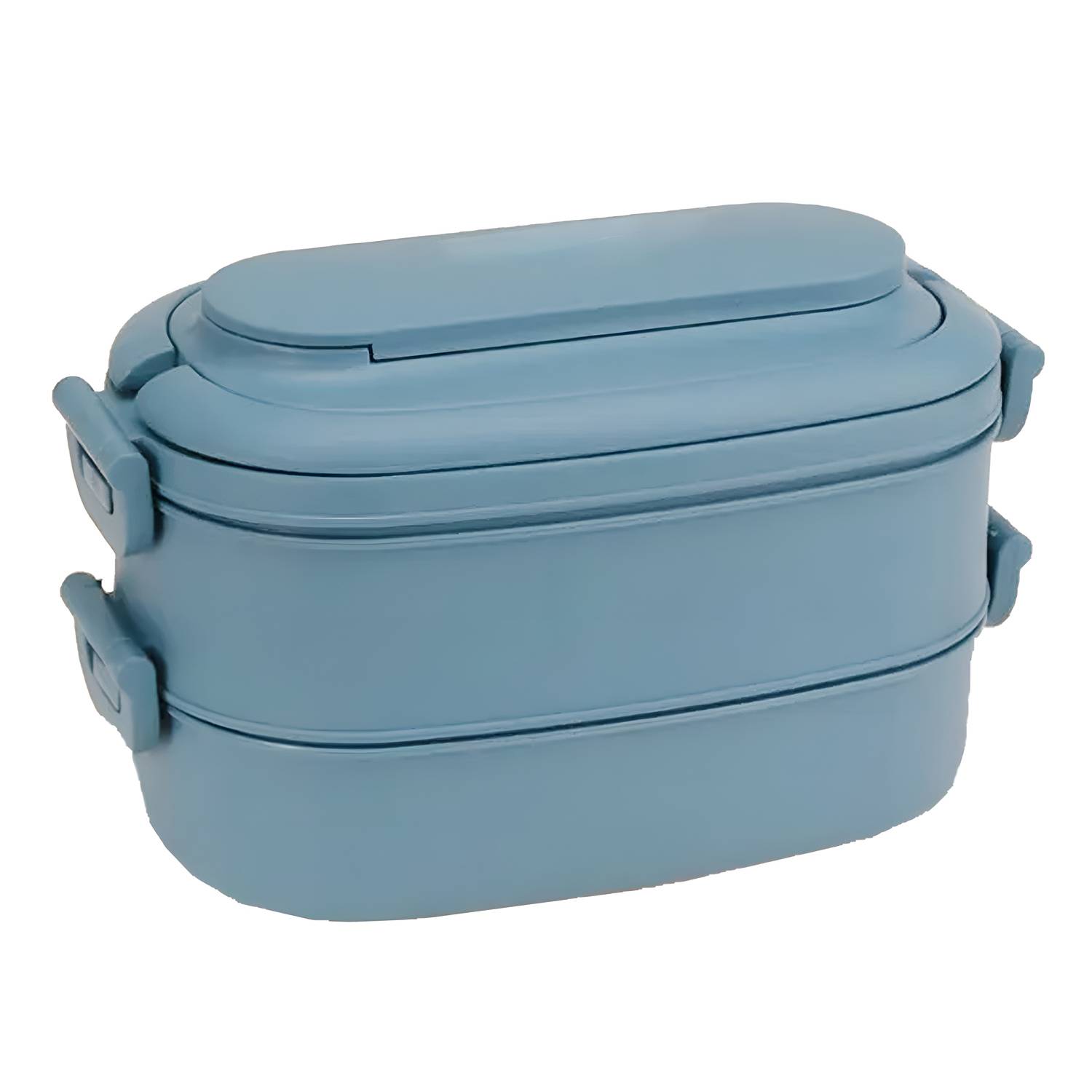 Food Grade PP Lunch Box 2-Layer w/ Cutlery & Microwaveable 6