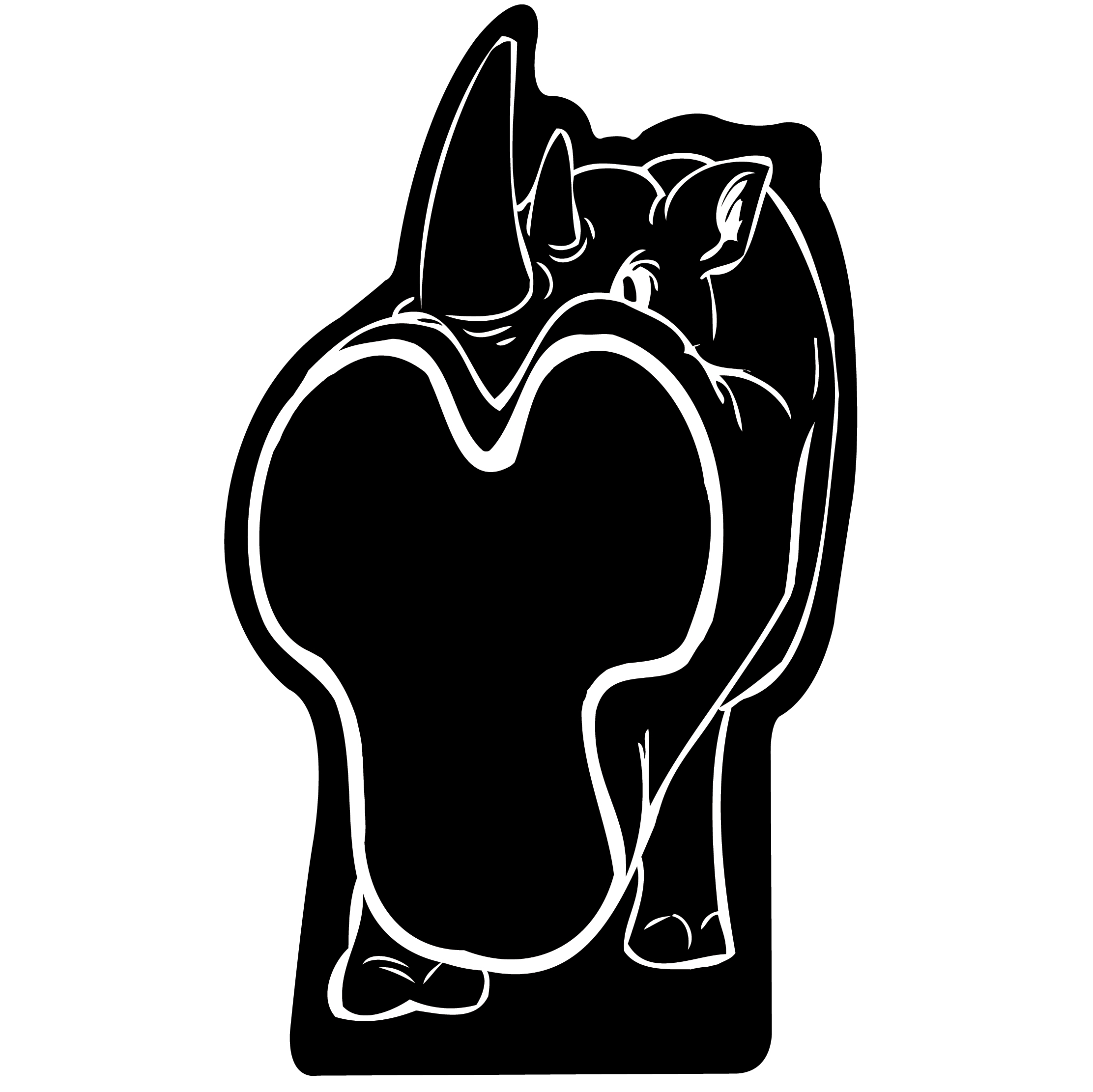 Foam Rhino Hoof Mitt 24