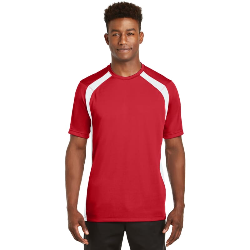 Sport-Tek Dry Zone Colorblock Crew. 2