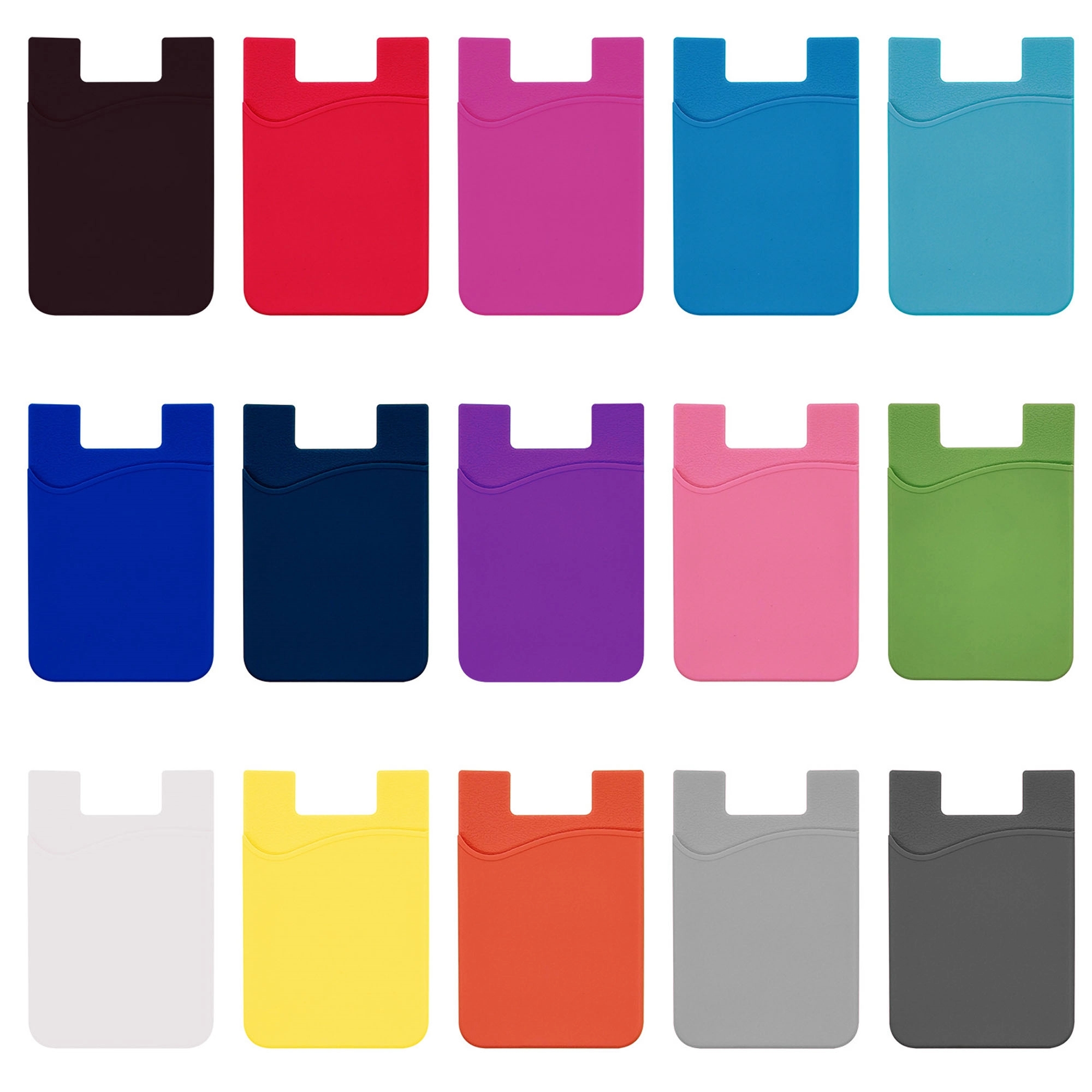 Silicone Stick-On Phone Card Holder Wallet 3