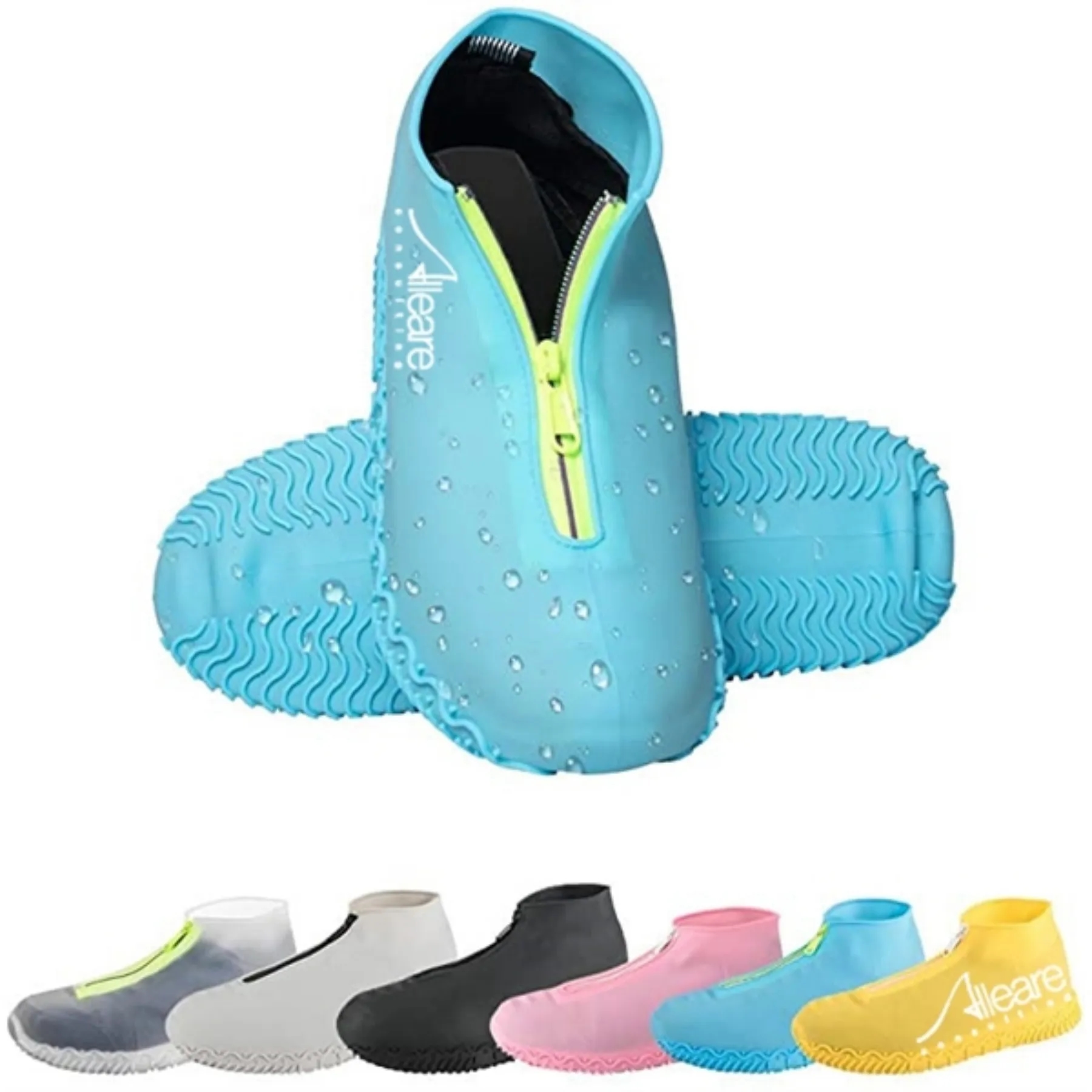 Rain Shoe Covers with Zipper 2