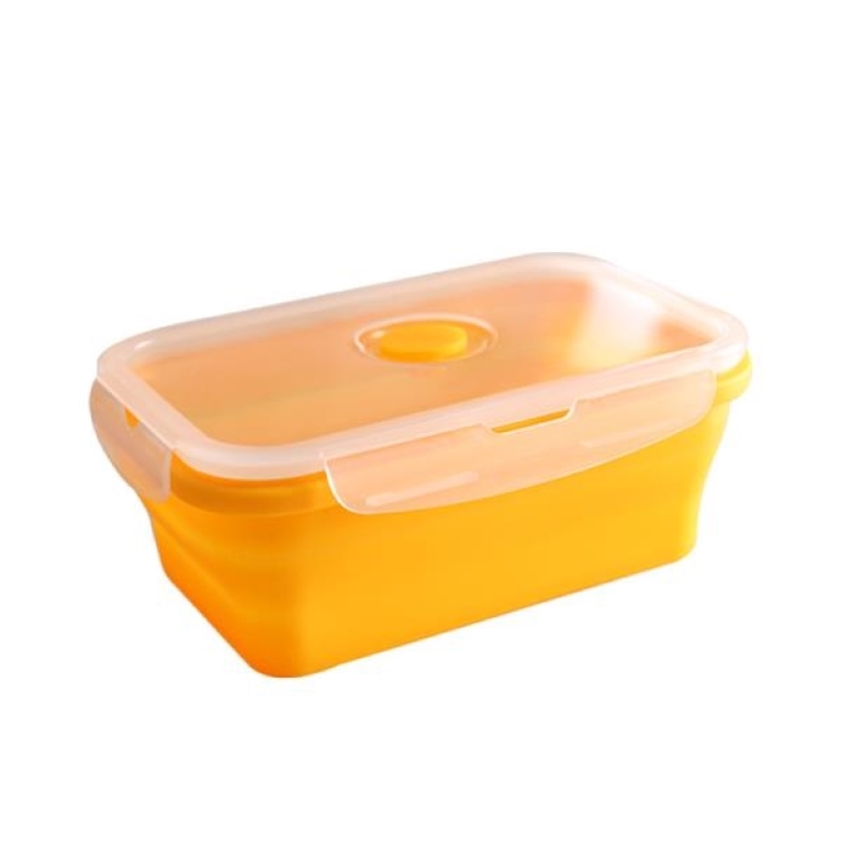 12OZ Silicone Foldable Collapisible Lunch Bento Box 2