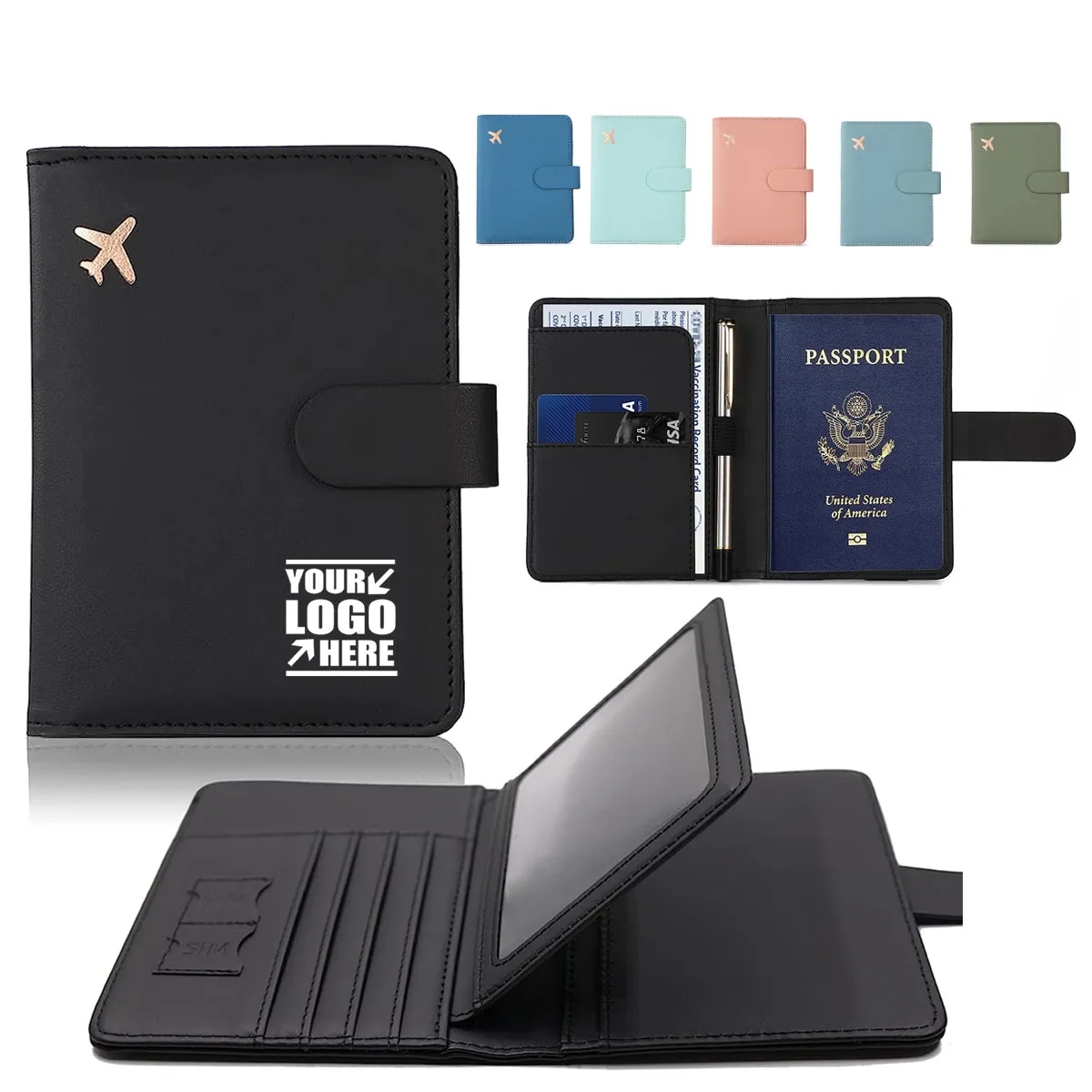 RFID Premium Leather Passport Holder 2