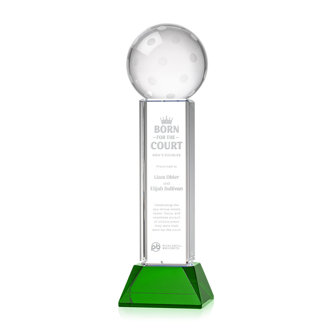 Pickleball Award on Stowe Base - Green 7