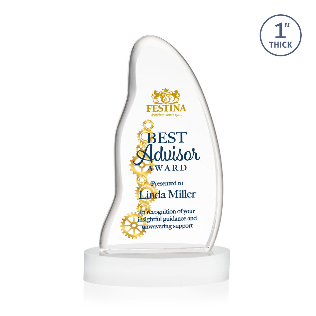 Beauford VividPrint™ Award on Base - White 9