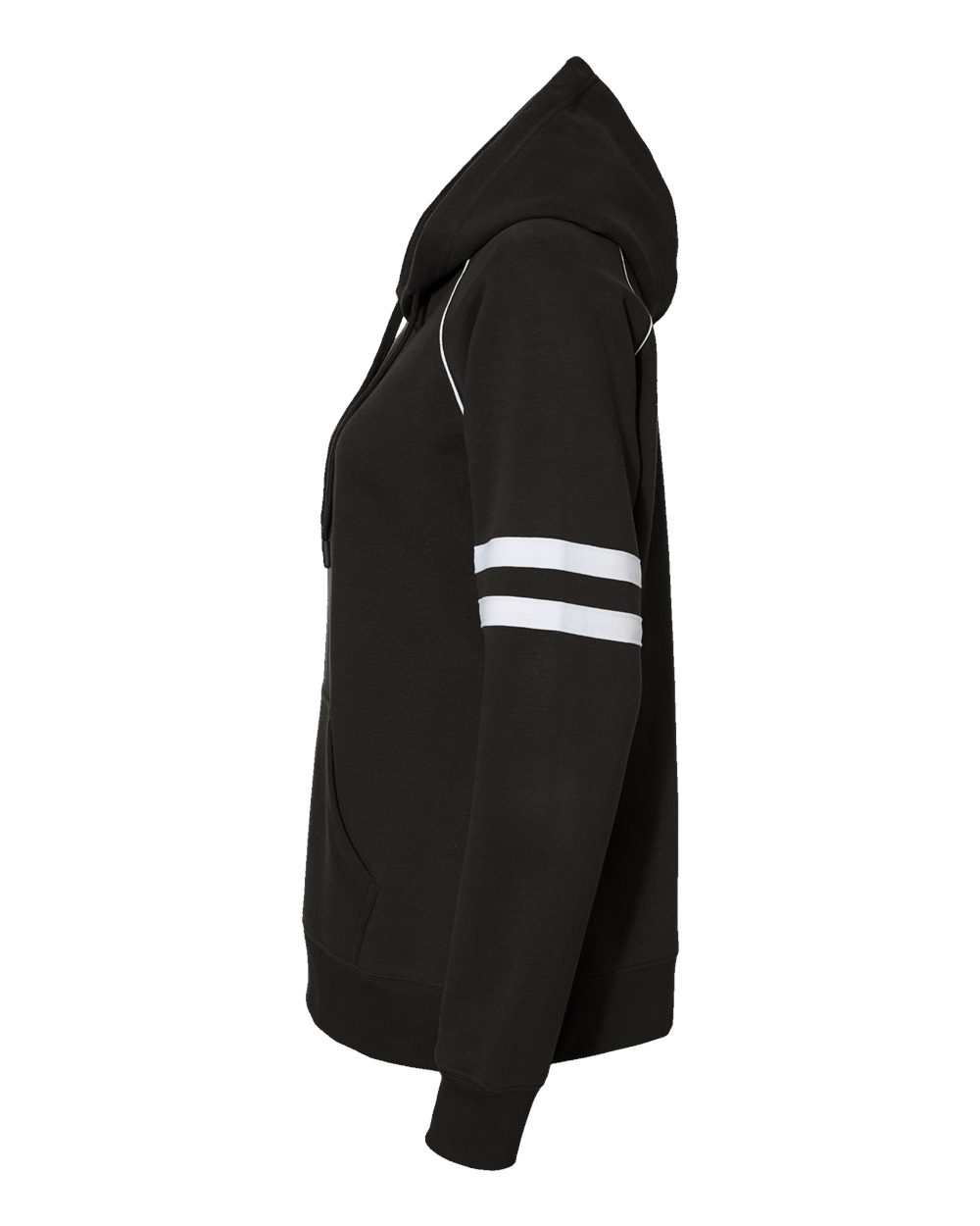 Women's Varsity Fleece Piped Hooded Sweatshirt - 8645 37