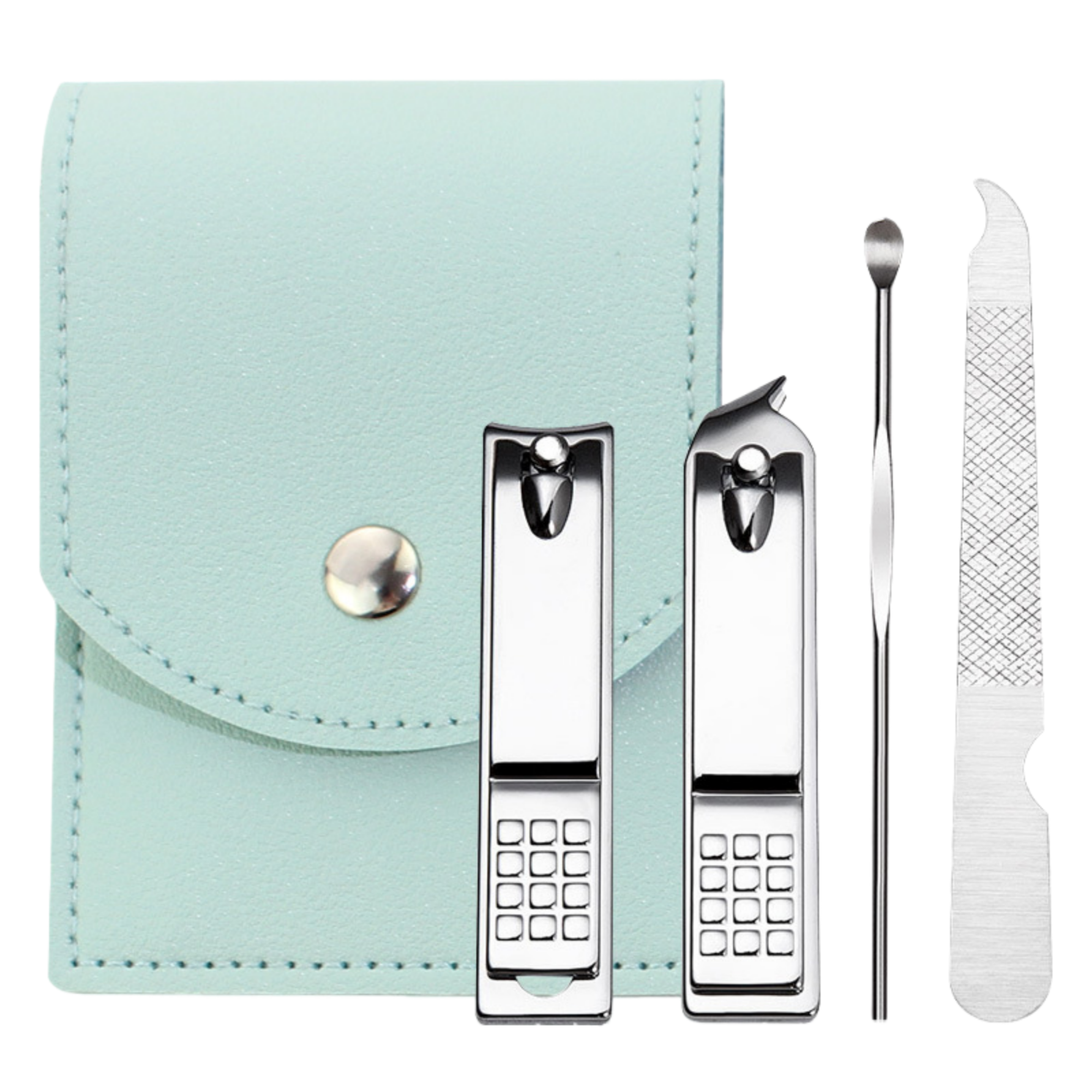MOQ50 Portable Stainless Steel Professional Nail Care Kit 4