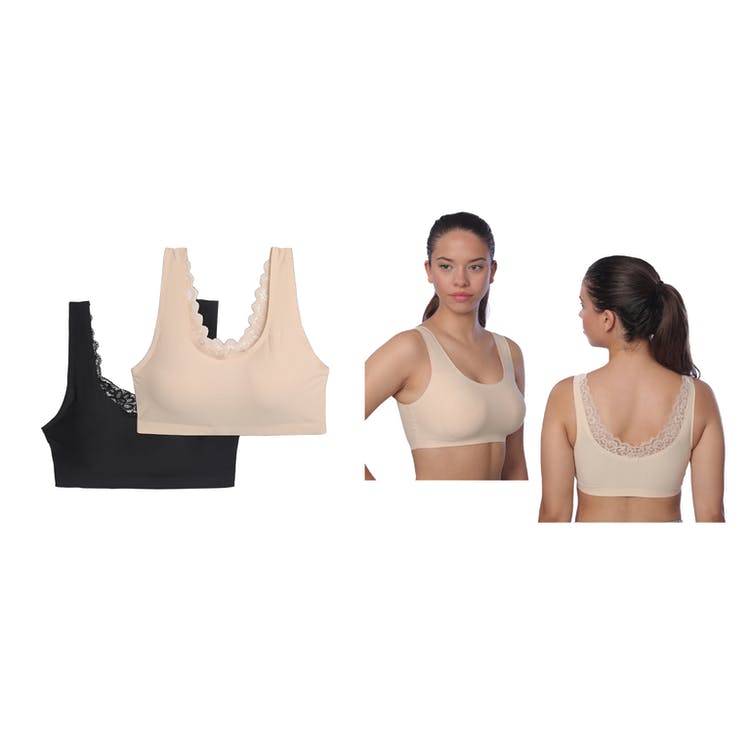Women's Sports Bras - Black M - XL Removable Pad 1