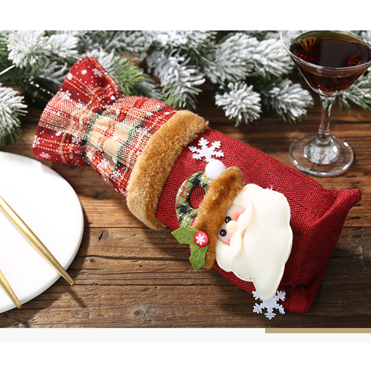 Christmas Wine Bottle Decoration Bag 2