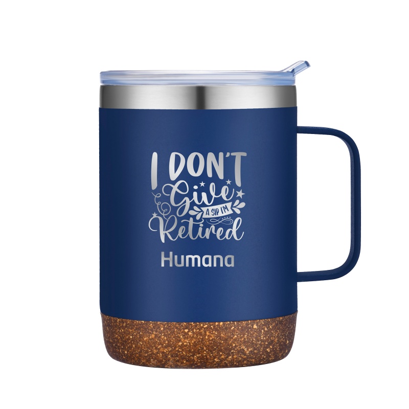 12 oz. Vacuum Mug with Cork Bottom 1