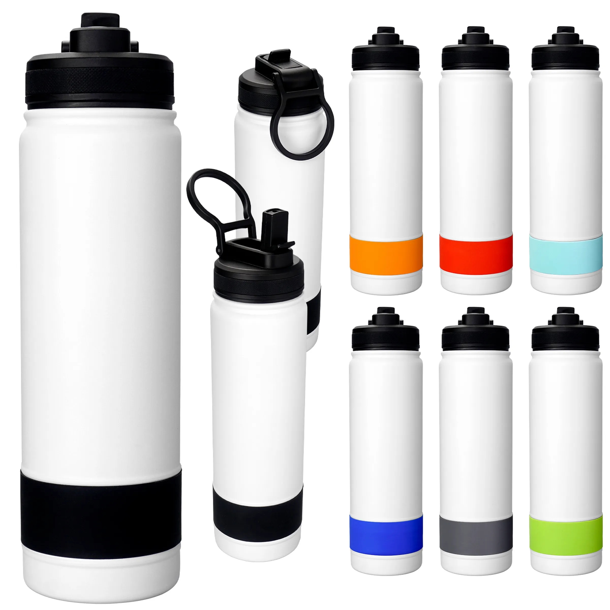 Colorful Pop Up 24 oz. Banded Bottle, custom water bottle with logo imprint 9