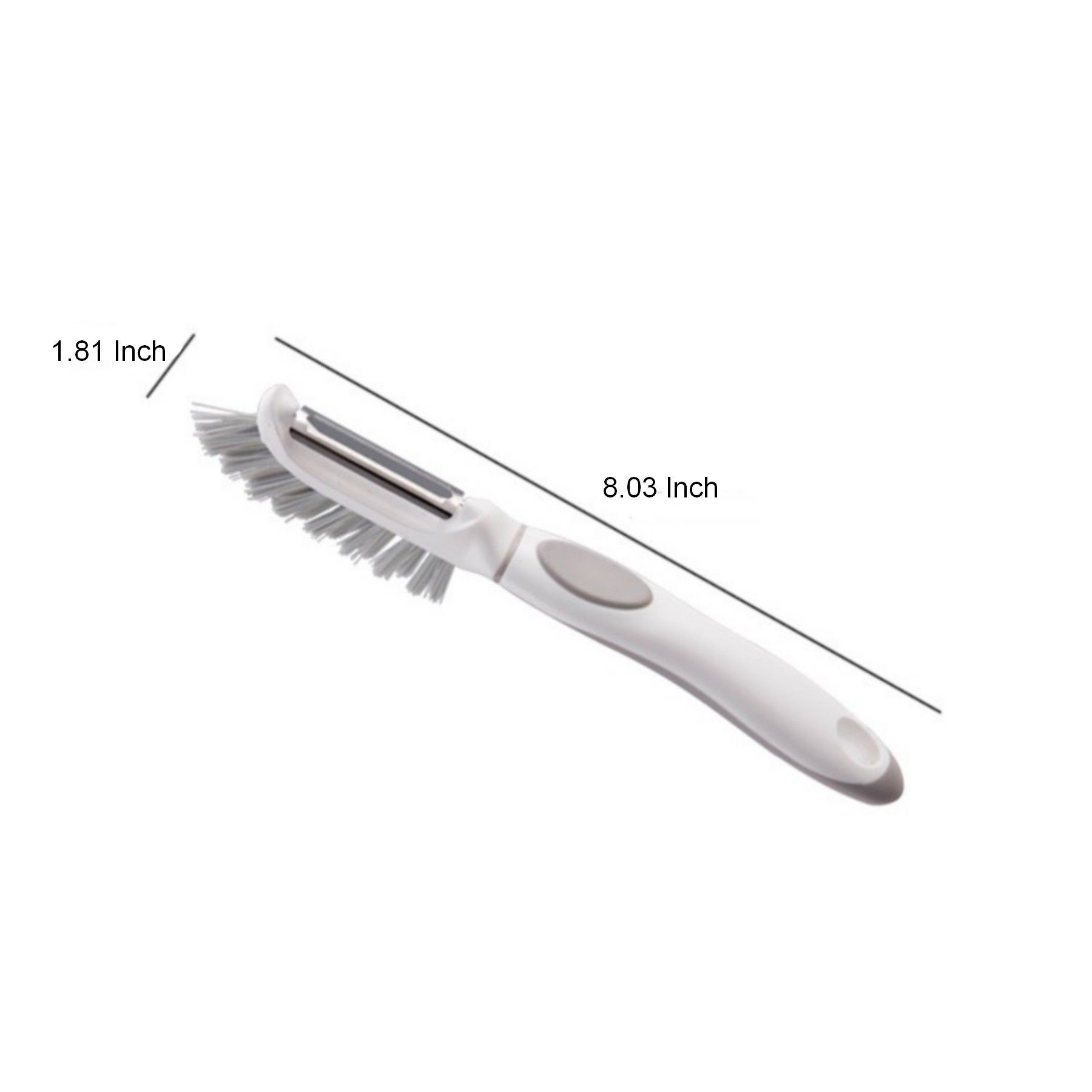 Stainless Steel Blade Potato Peeler With Brush Peeling Tool 5