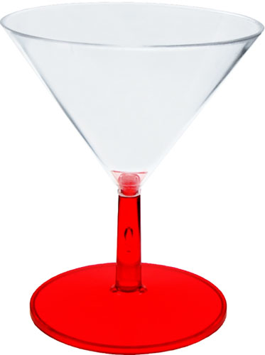 2oz Plastic Mini Stemmed Martini Glass CLOSE OUT 13