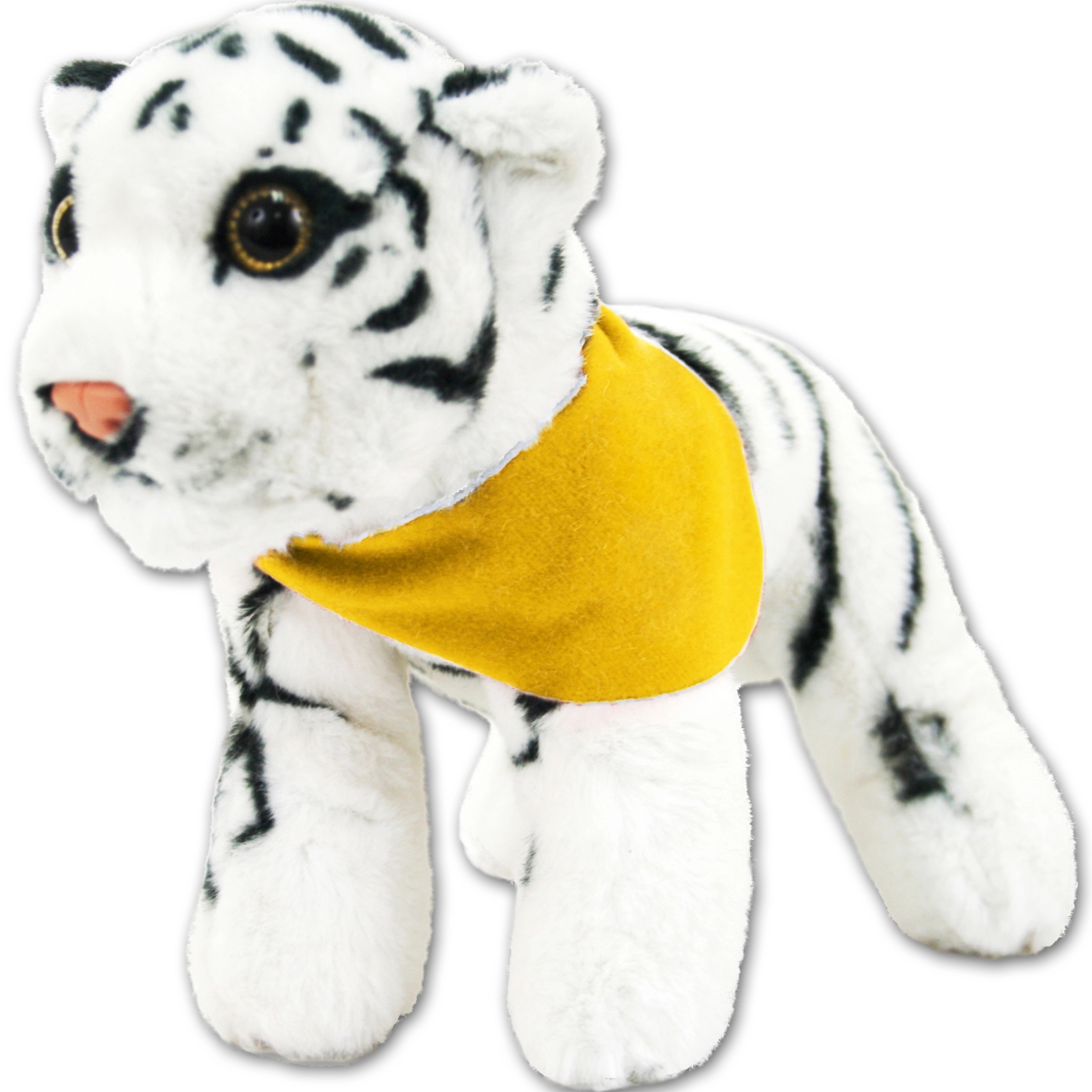 8" Jungle Animals Standing White Tiger 5