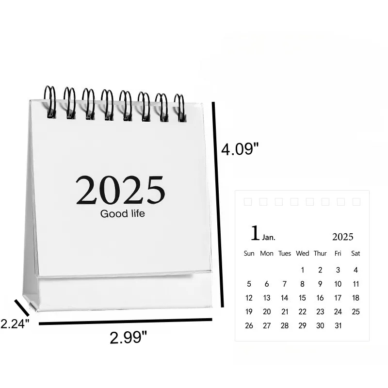 Mini 2025 Desk Calendar 1
