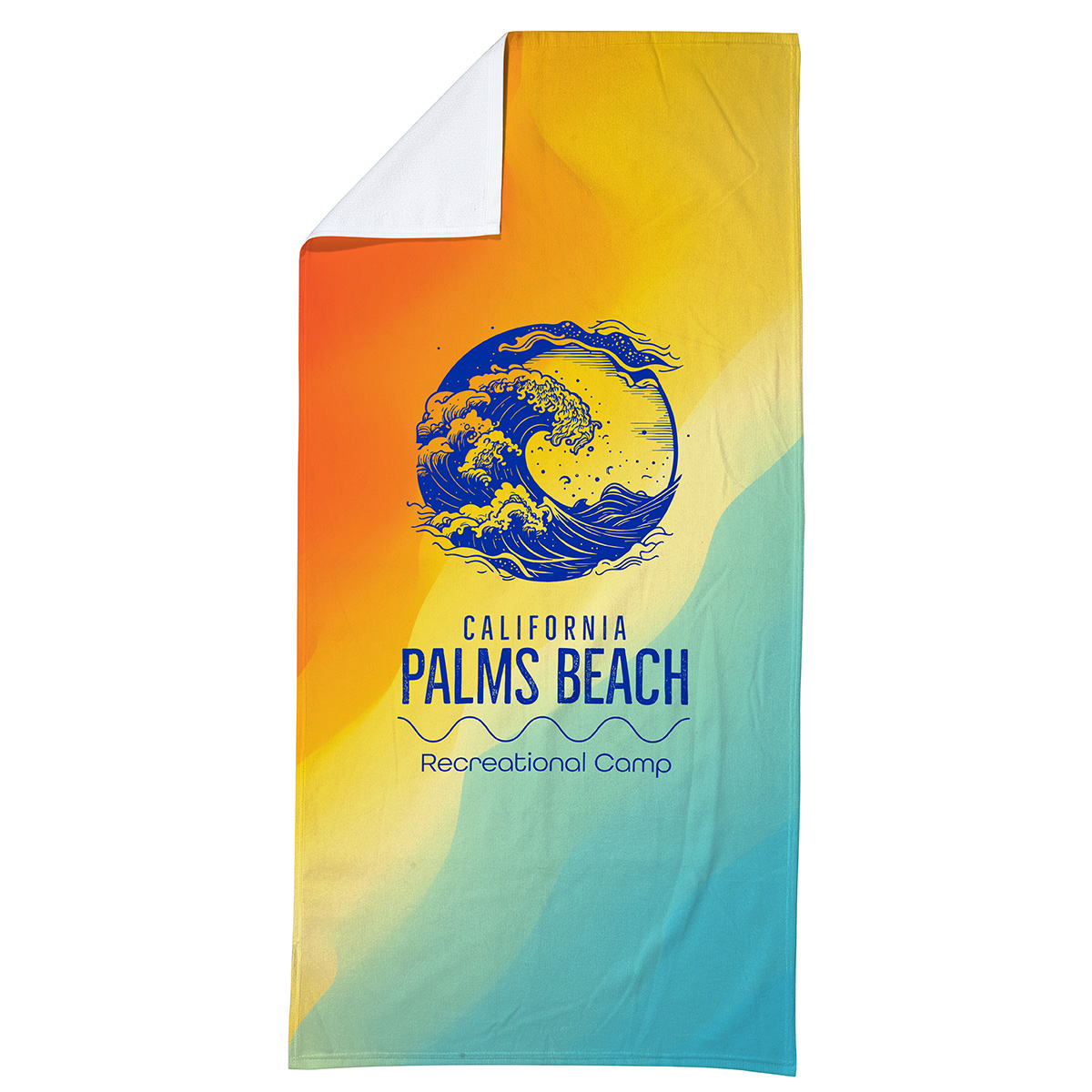 Silk Touch Beach Blanket/Towel 30" x 60" 360GSM Poly/Cotton - Full Color 4
