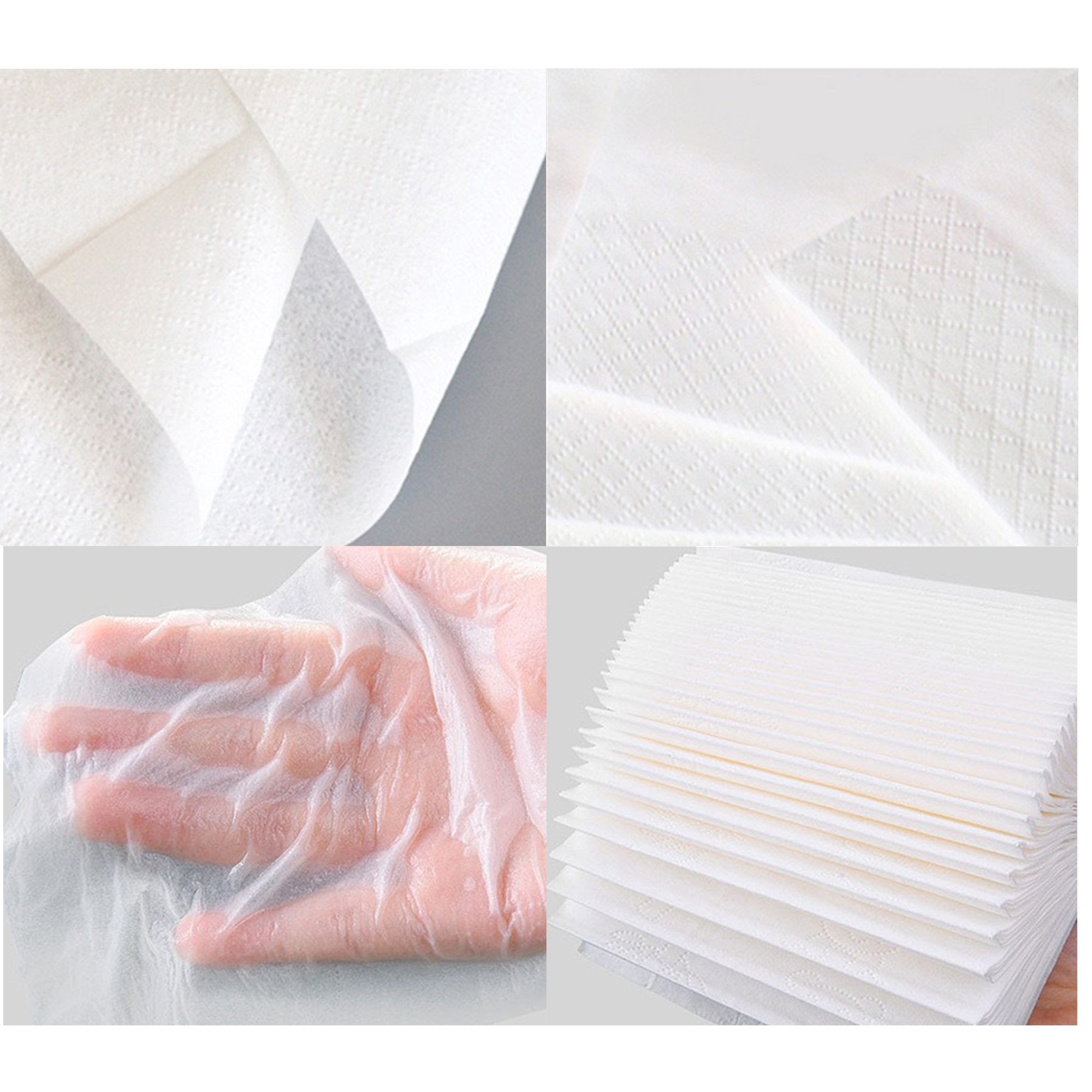 White Recycled 3-Ply Beverage Napkin 3