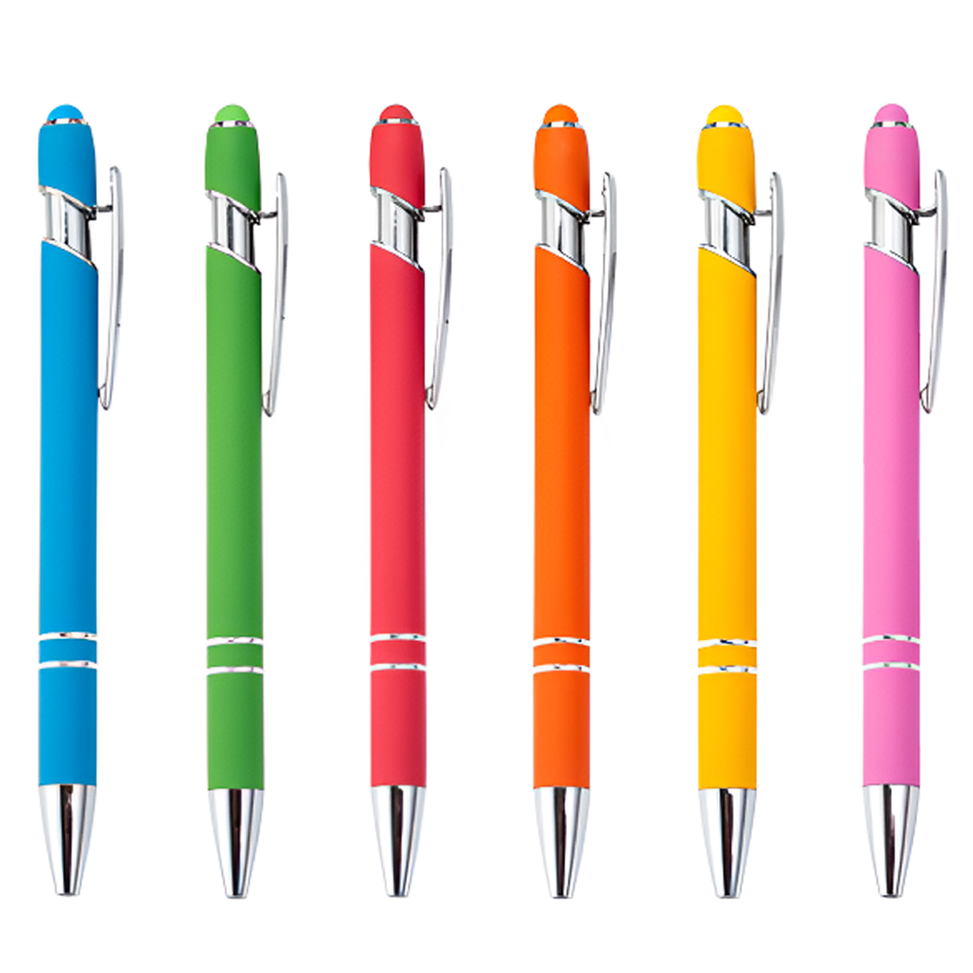 MOQ 50 PCS Durable Press Type Touch Stylus Metal Pen 4