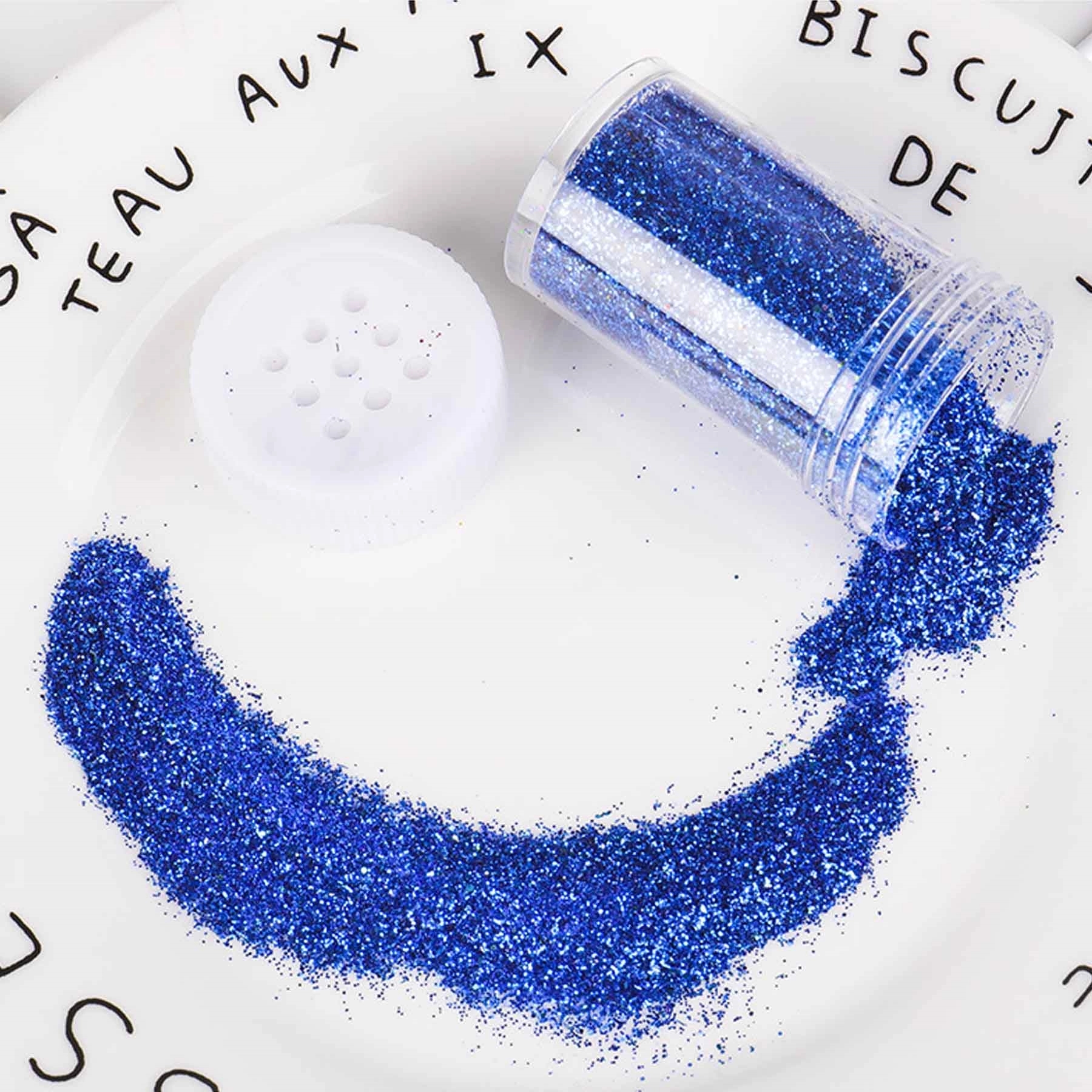 12 Pack Assorted Colors Cosmetic Nail Art Glitter Powder Set 1