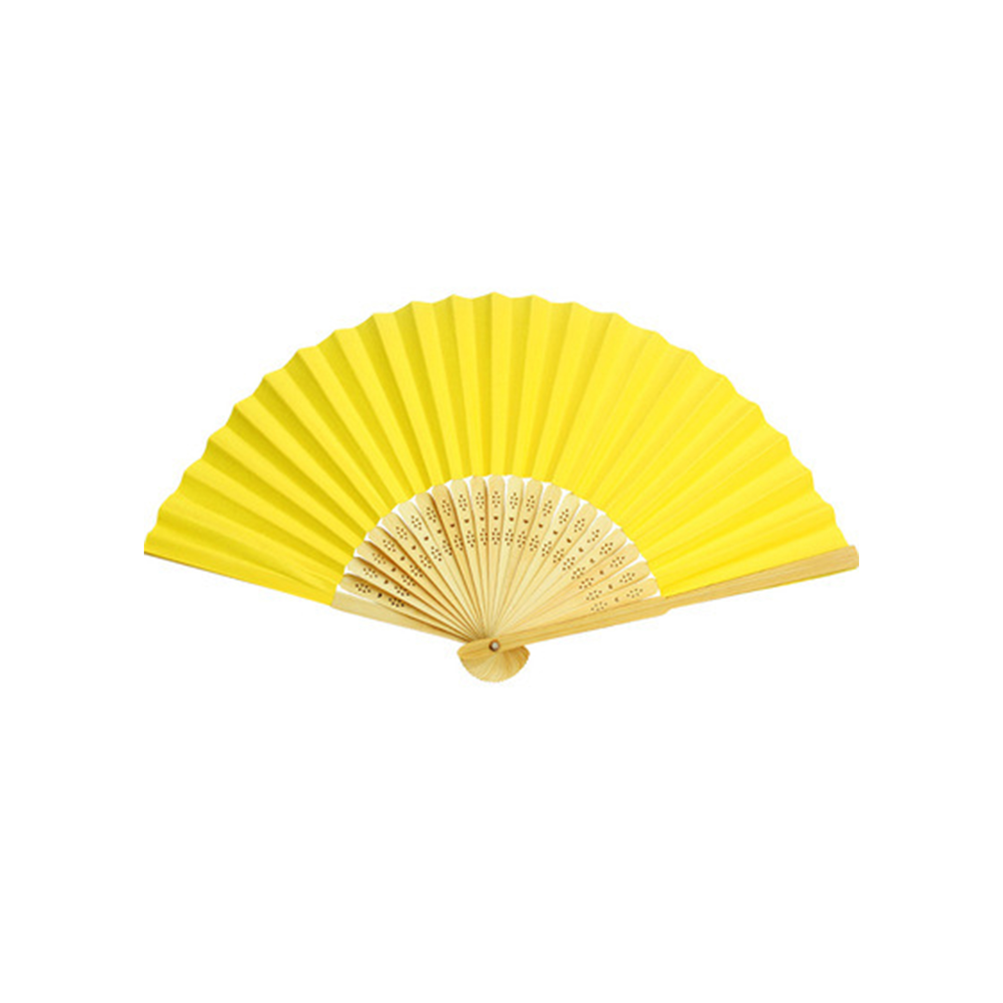 Paper Folding Hand Fan With Bamboo Frame 4