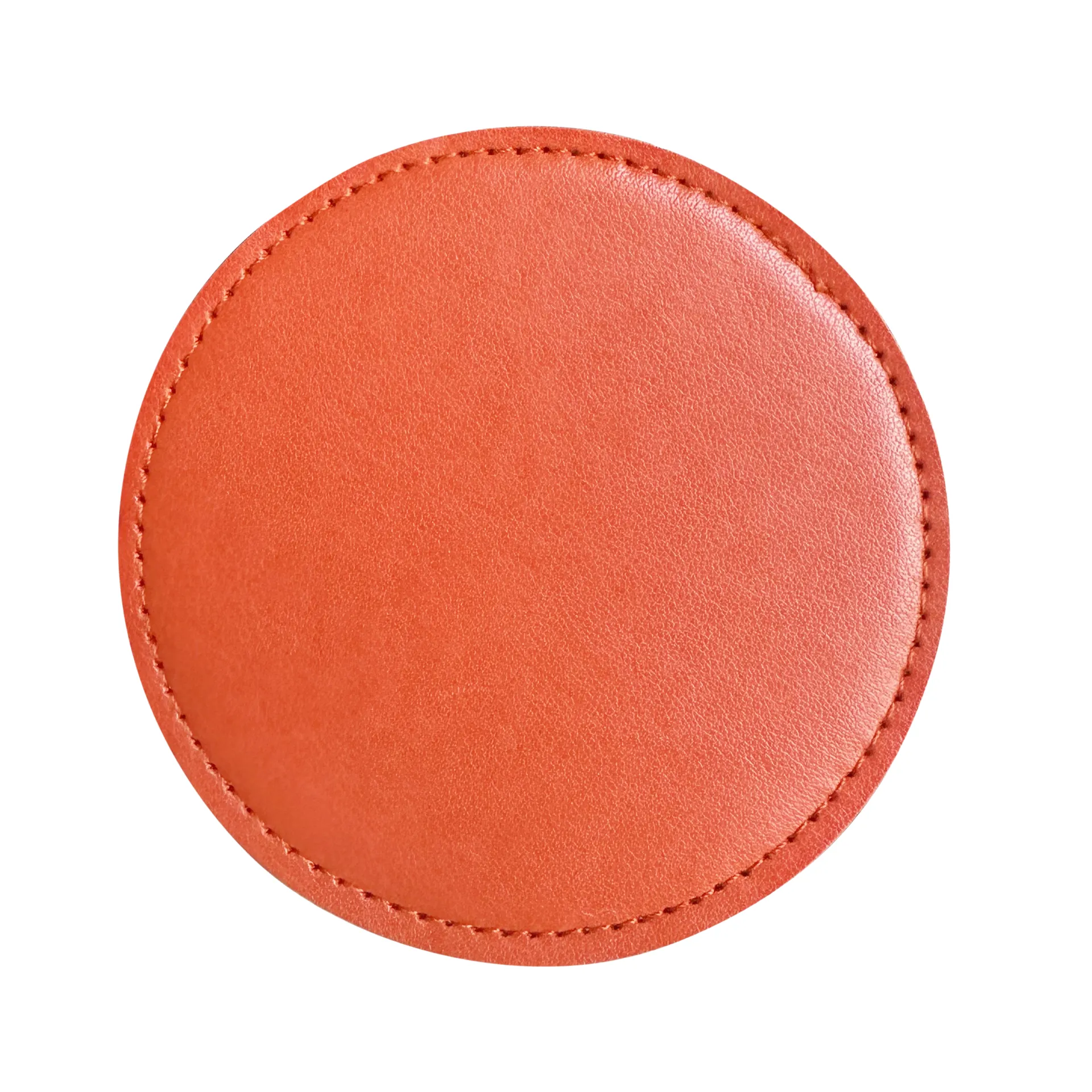 Round PU Leather Coaster Durable 3.95 Inch for Daily Use 10