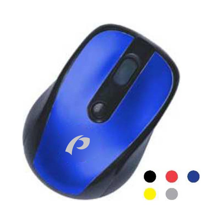 Wireless Optical Mouse with USB Receiver and Black Trim 2