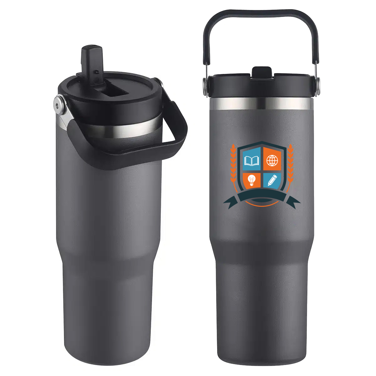 EcoSip 30OZ insulated Tumbler With Integrated Swivel Handle 24