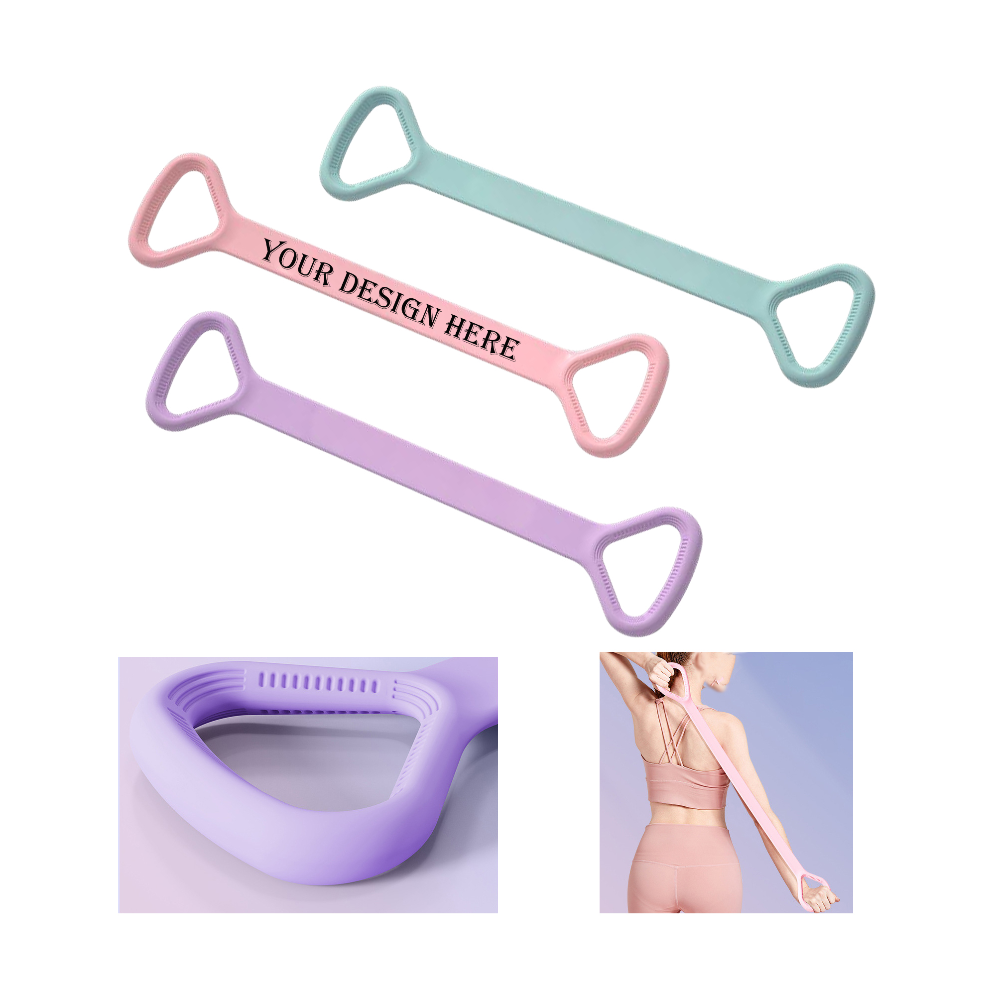 Figure Eight Resistance Pull Band For Yoga Stretch 2